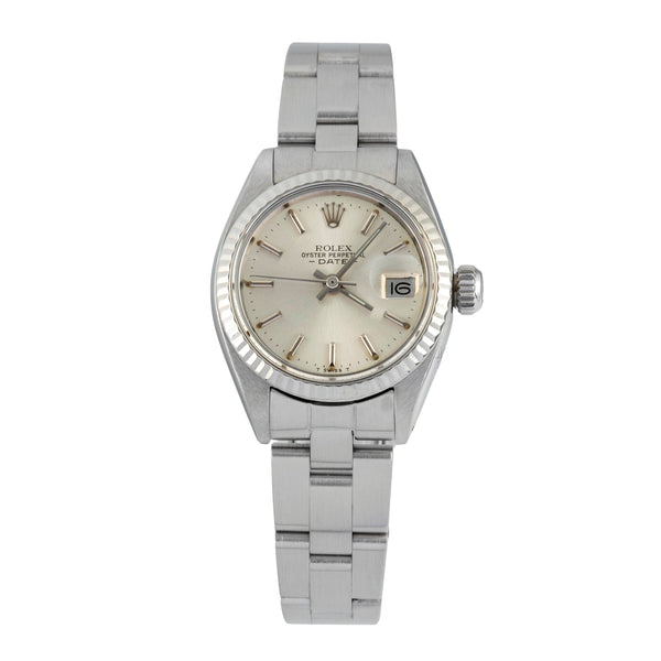 Rolex Lady Date acier / or blanc automatique montre pour femmes 6917 Vintage  [2601551]