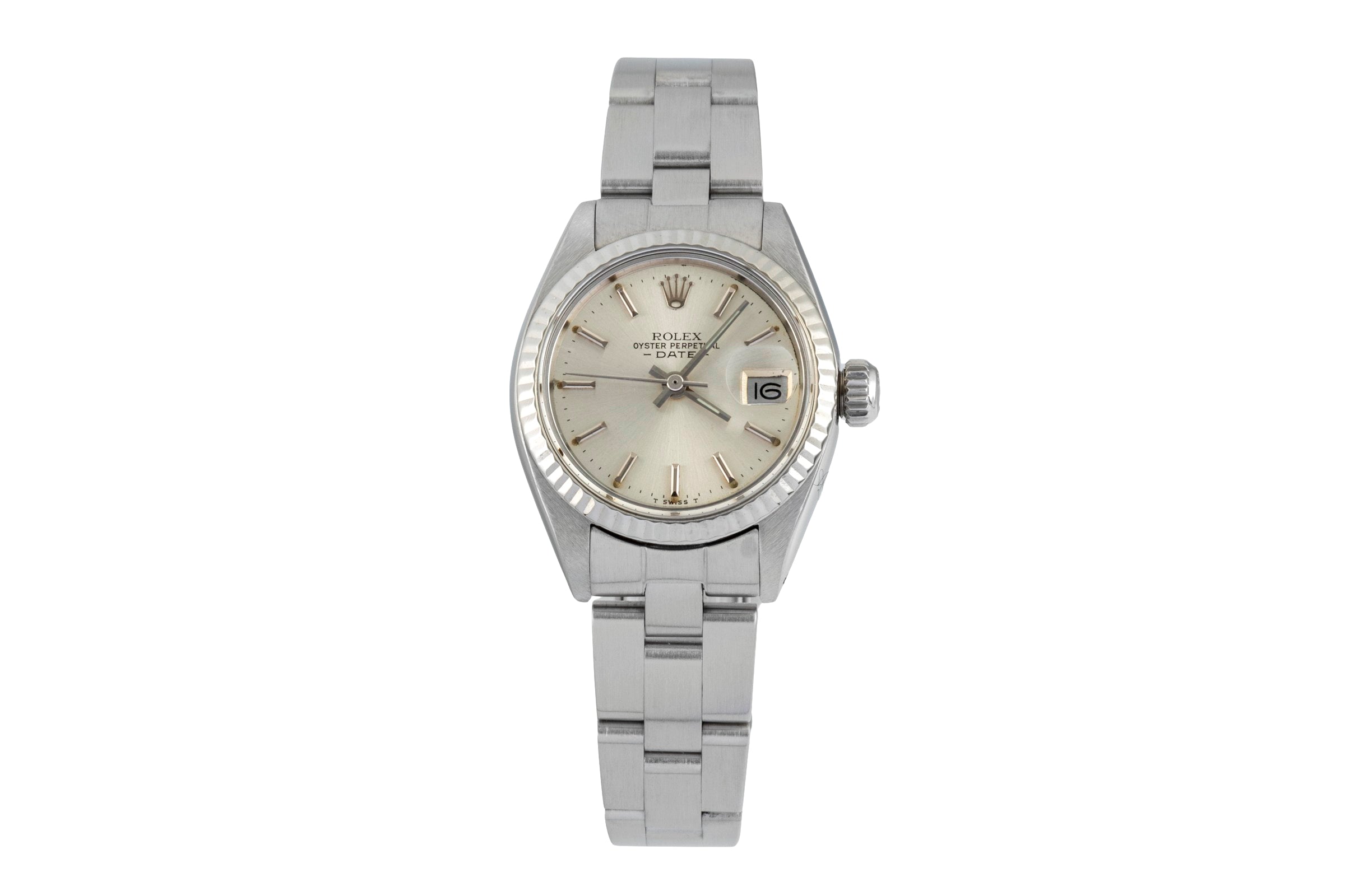 Rolex Lady Date acier / or blanc automatique montre pour femmes 6917 Vintage  [2601551]