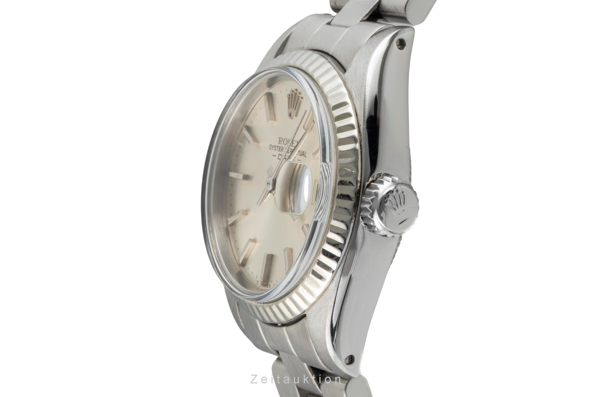Rolex Lady Date acier / or blanc automatique montre pour femmes 6917 Vintage  [2601551]