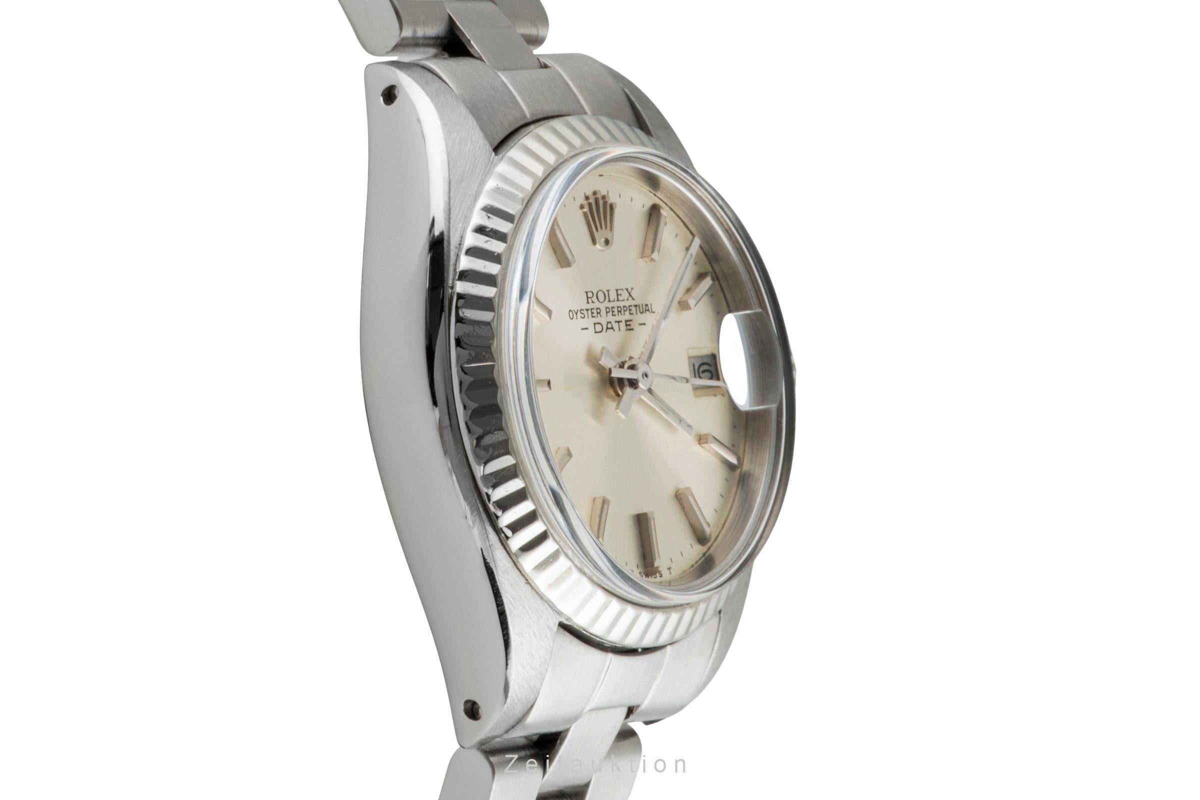 Rolex Lady Date acier / or blanc automatique montre pour femmes 6917 Vintage  [2601551]