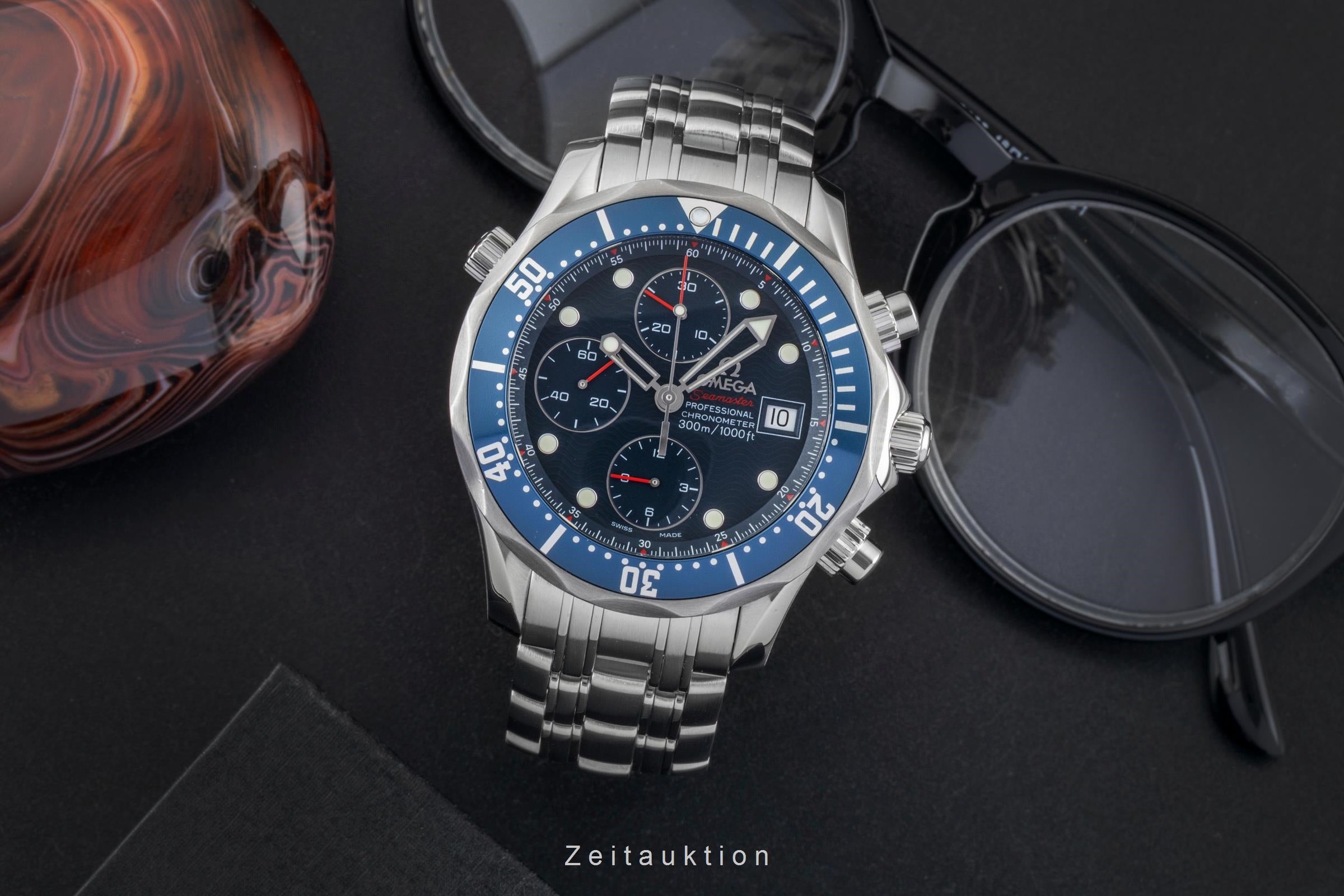 Omega Seamaster chronograph steel automatic men's watch 2225.80.00  [2601554]