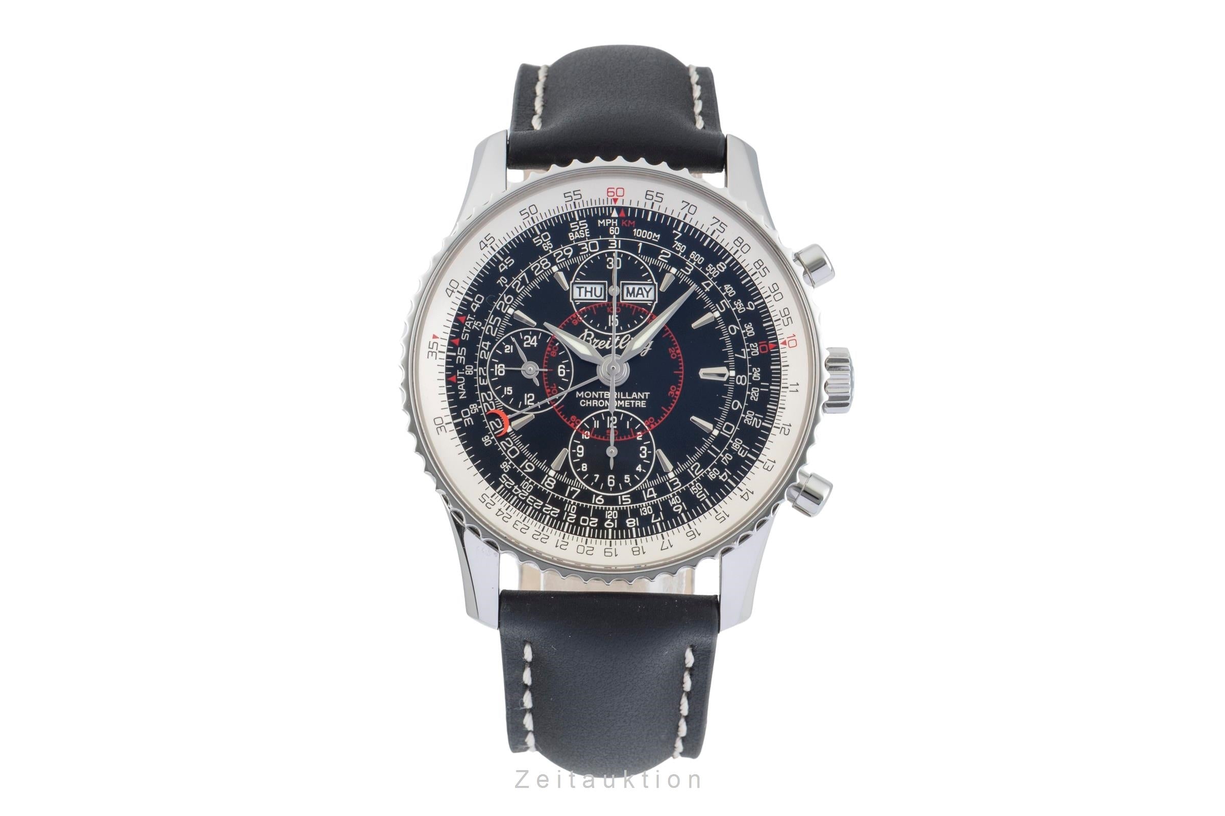 BREITLING Montbrillant 　モンブリラン　要OH Breitling Montbrillant Datora chronograph steel automatic Kal. B21