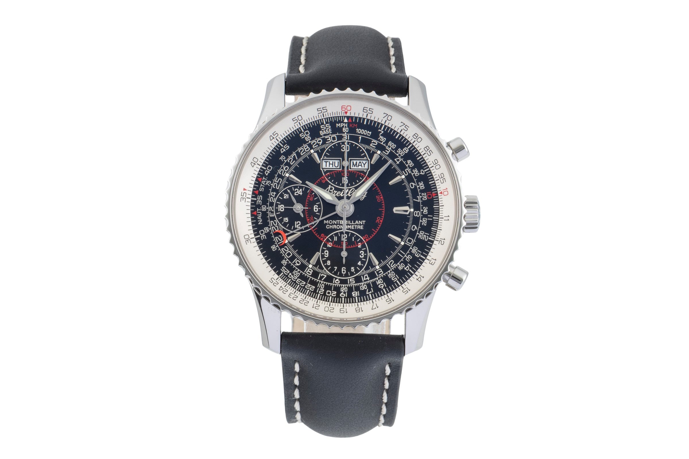 Breitling Montbrillant Datora chronograph steel automatic Kal. B21