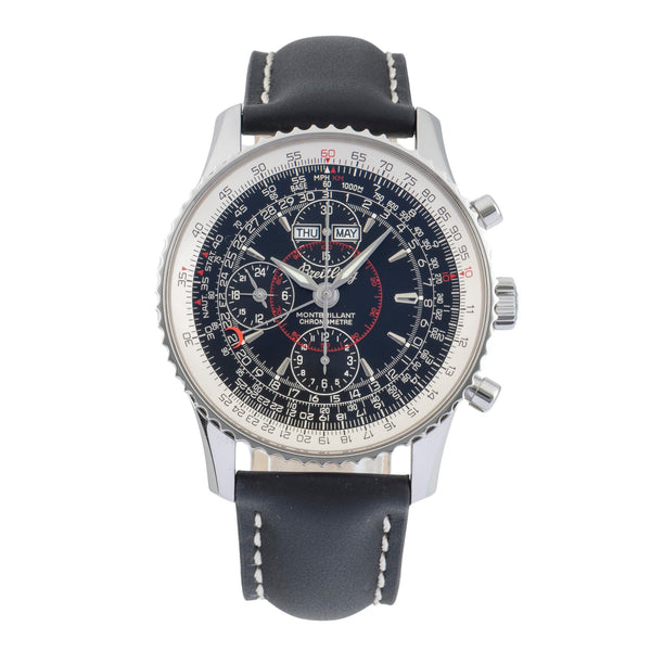 Breitling Montbrillant Datora  cronografo acciaio automatismo orologio da uomo A21330  [2601555]