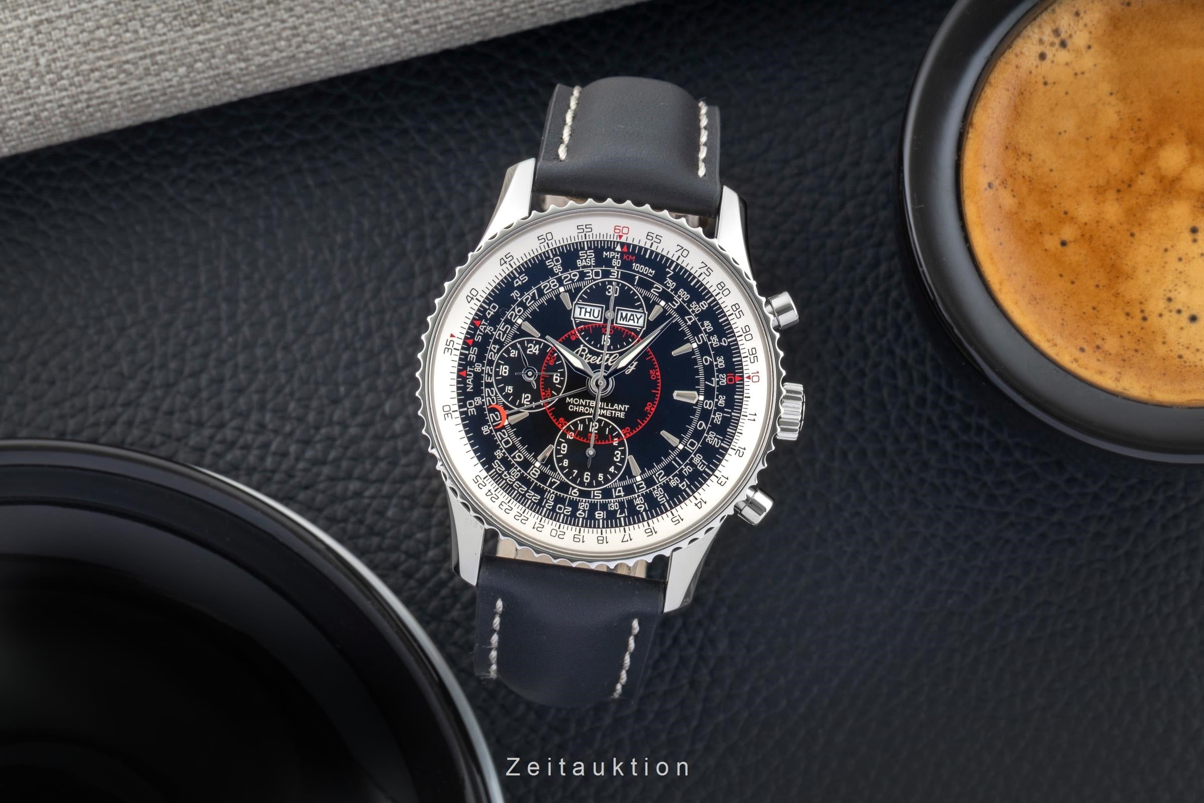 Breitling Montbrillant Datora chronograph steel automatic Kal. B21