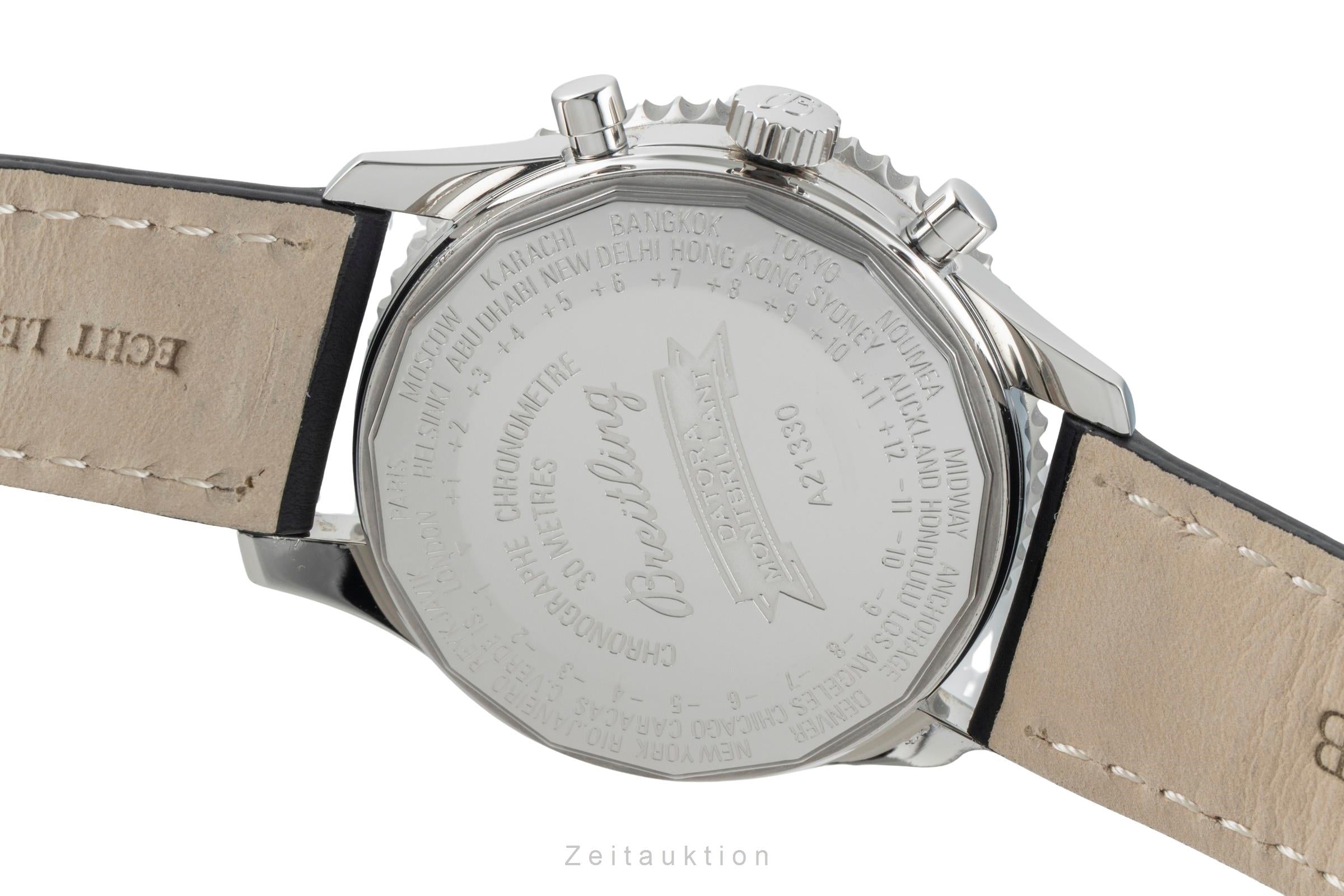 Breitling Montbrillant Datora  cronografo acciaio automatismo orologio da uomo A21330  [2601555]