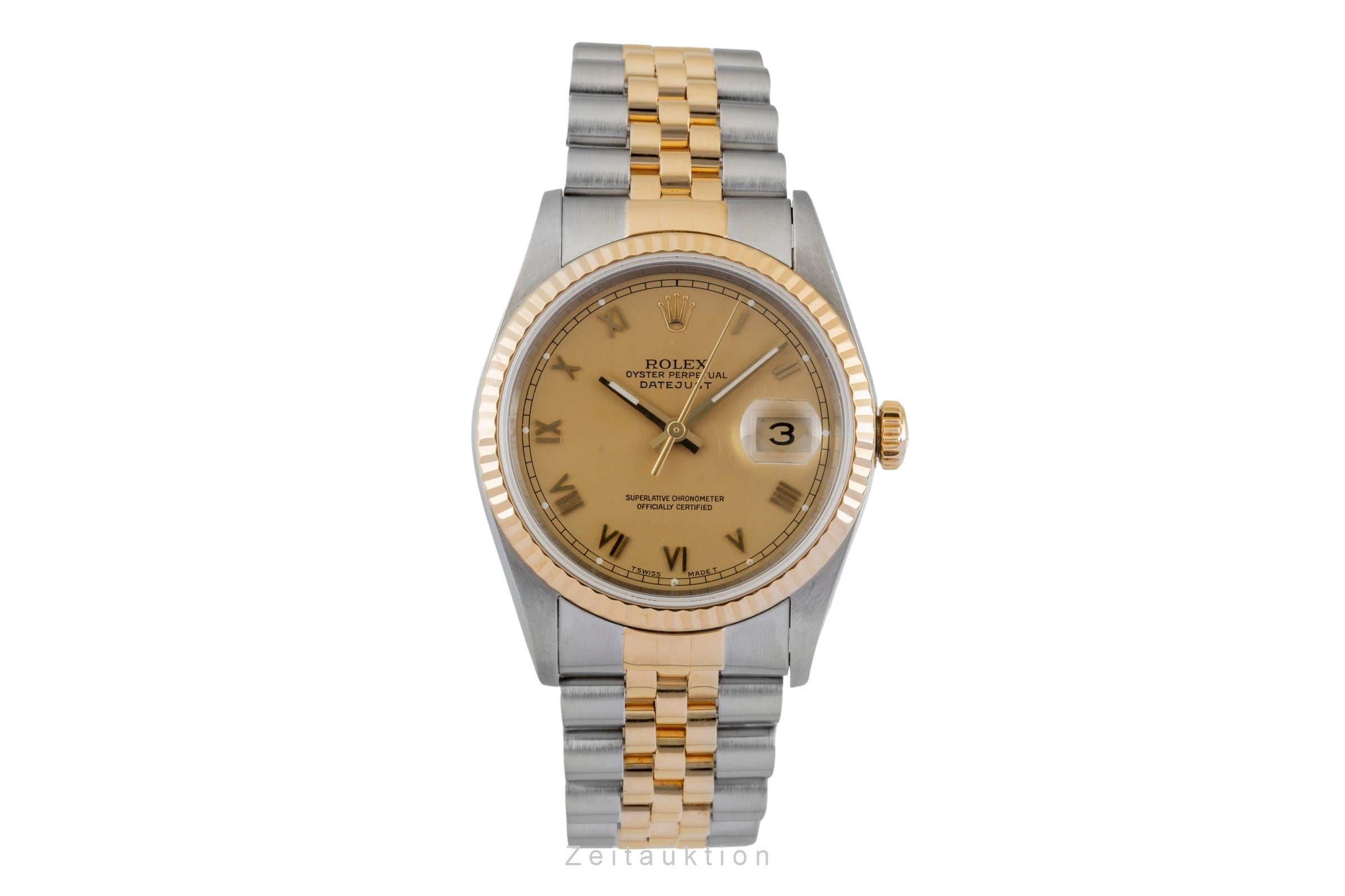 Rolex Datejust 36 Stahl / Gold Automatik Gold Dial Ref. 16233 X-Serie [2601556]