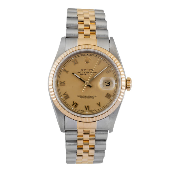 Rolex Datejust 36 Stahl / Gold Automatik Gold Dial Ref. 16233 X-Serie [2601556]