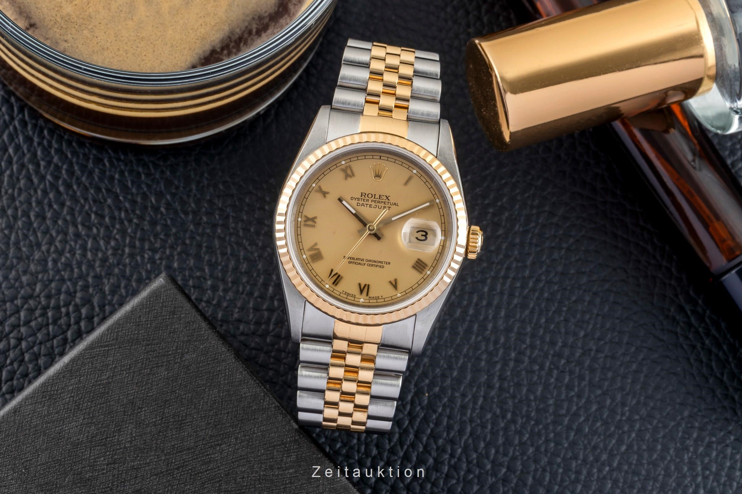 Rolex Datejust 36 Stahl / Gold Automatik Gold Dial Ref. 16233 X-Serie [2601556]