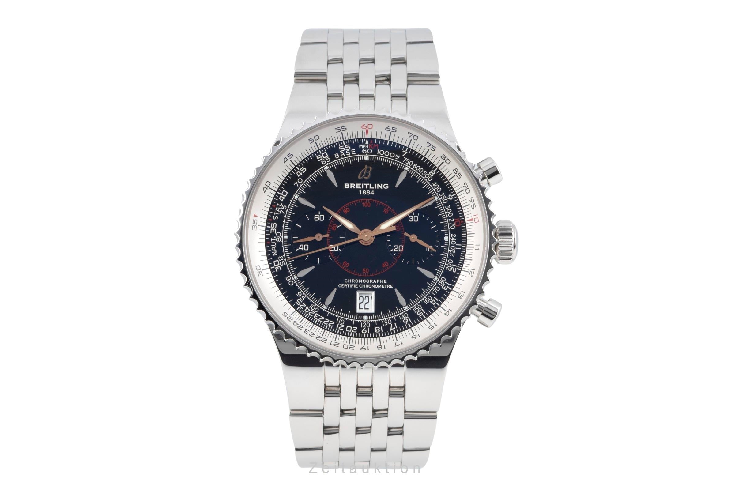 Breitling Montbrillant chronograph steel automatic Kal. B23 Ref