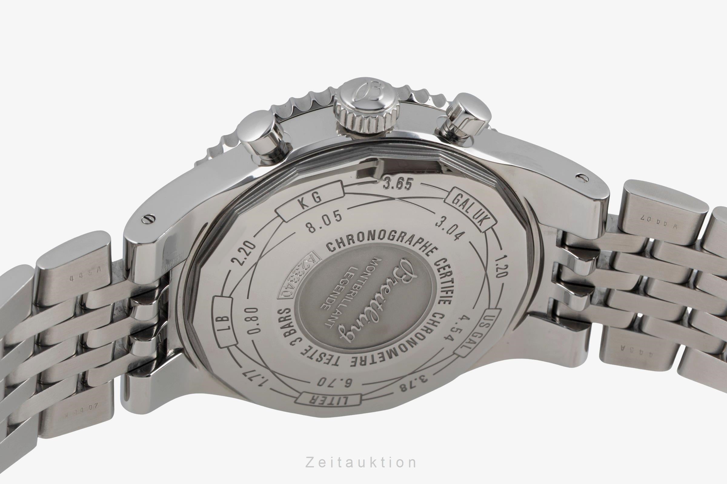 Breitling Montbrillant cronografo acciaio automatismo orologio da uomo A23340  [2601557]