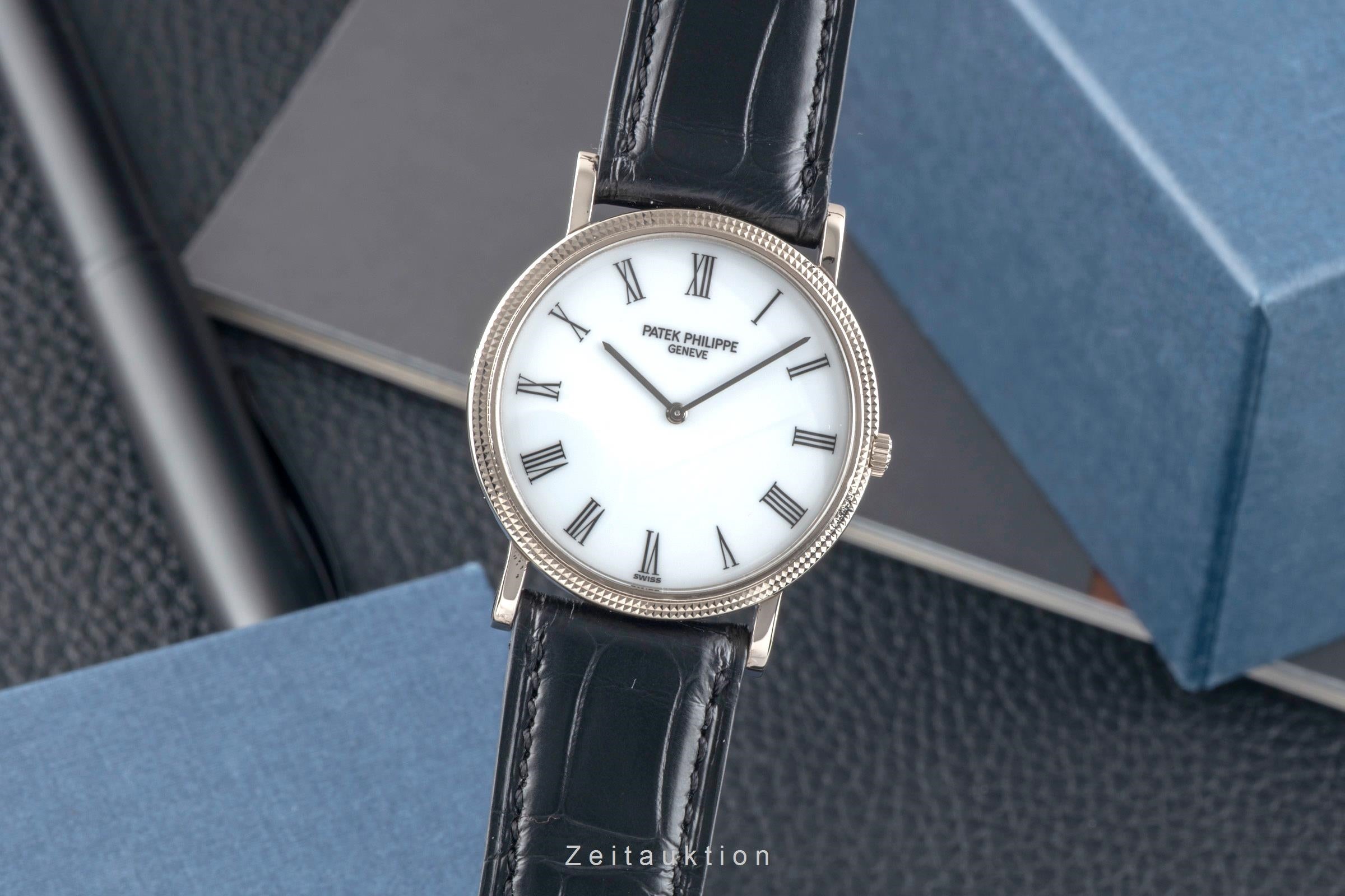 Patek Philippe Calatrava 18k (0,750) Weissgold Handaufzug Herrenuhr Ref. 3520/D  [2601561]