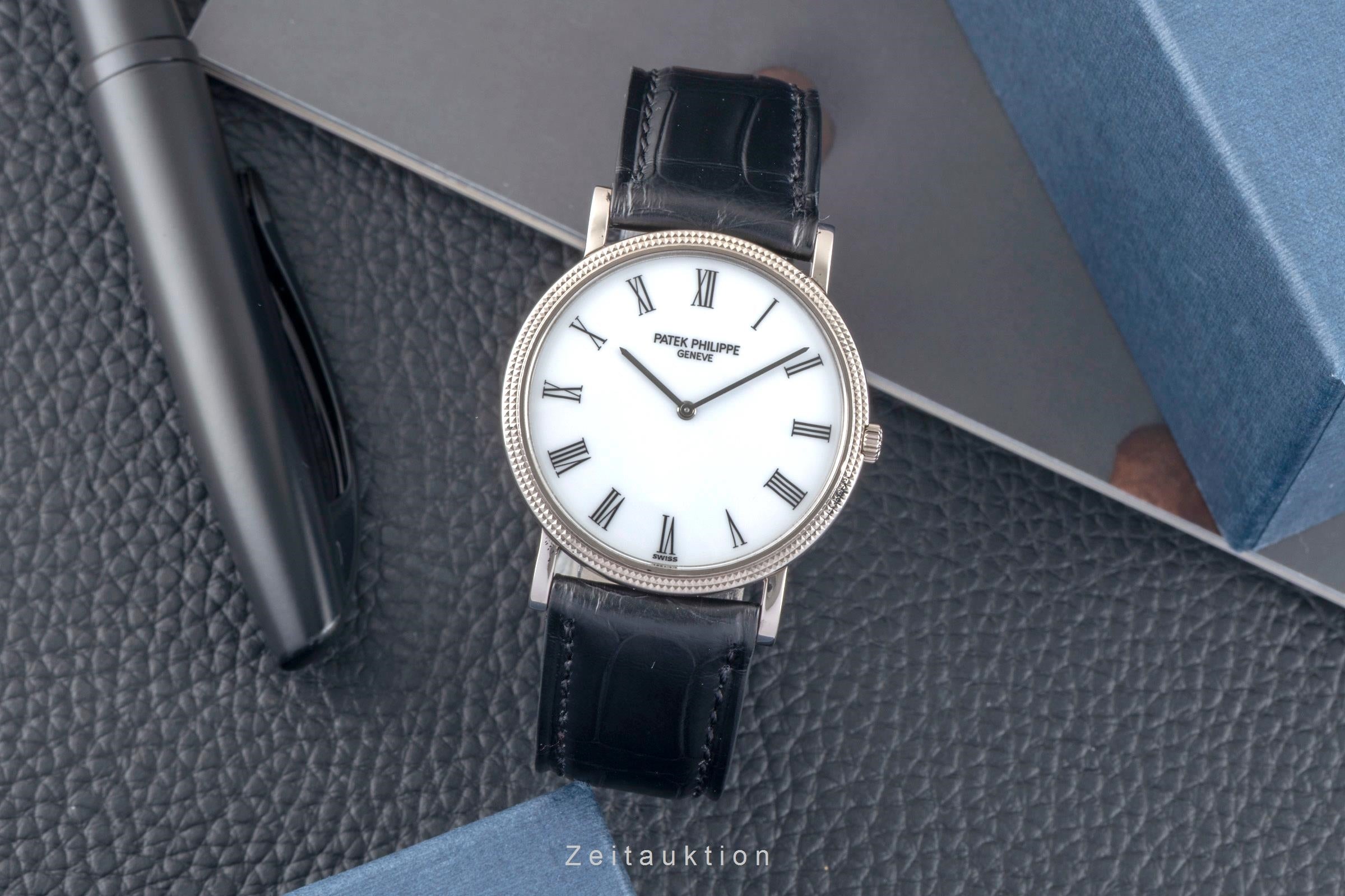 Patek Philippe Calatrava 18k (0,750) Weissgold Handaufzug Herrenuhr Ref. 3520/D  [2601561]