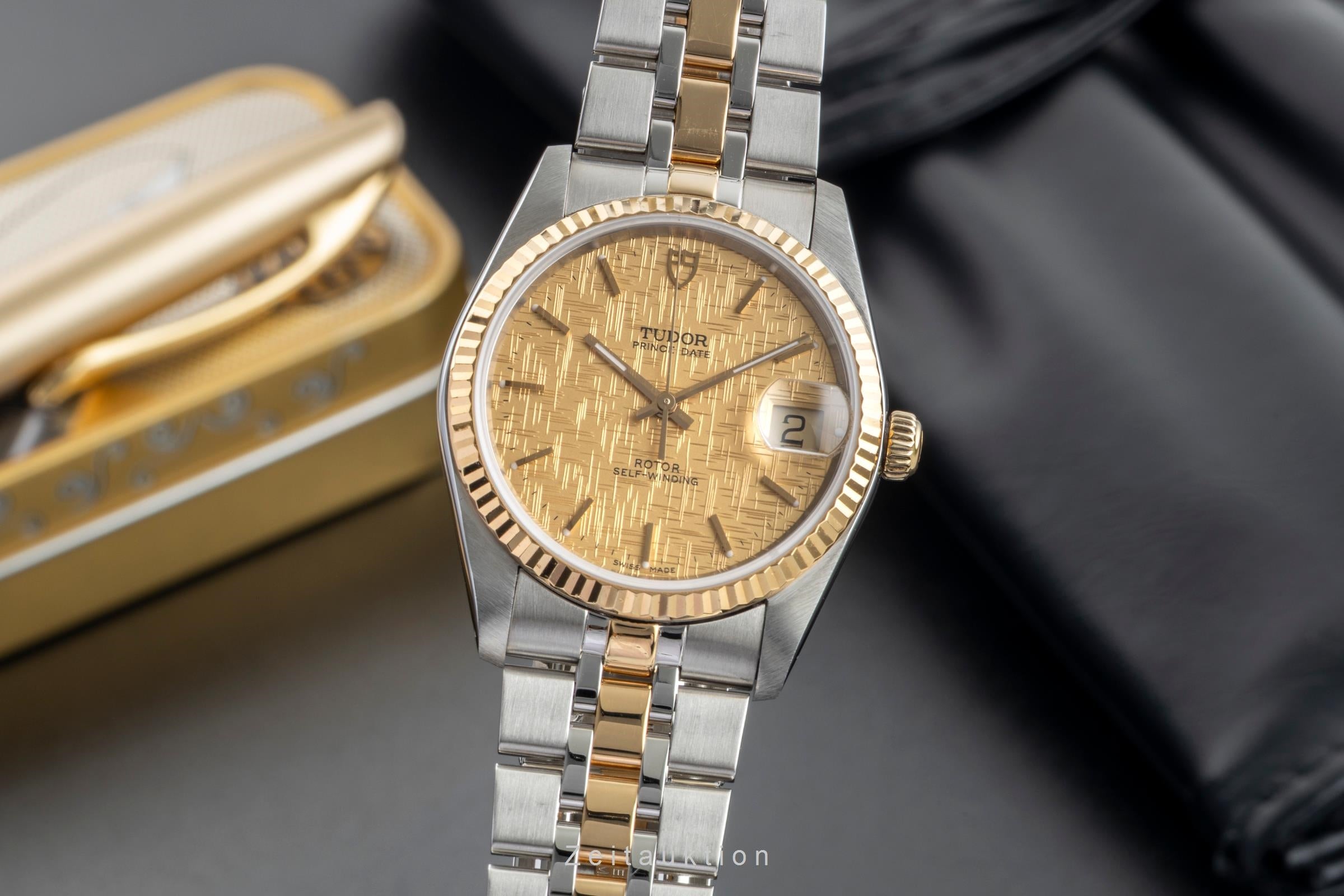 Tudor Prince Date acier / or  automatique montre pour hommes 74033  [2601563]