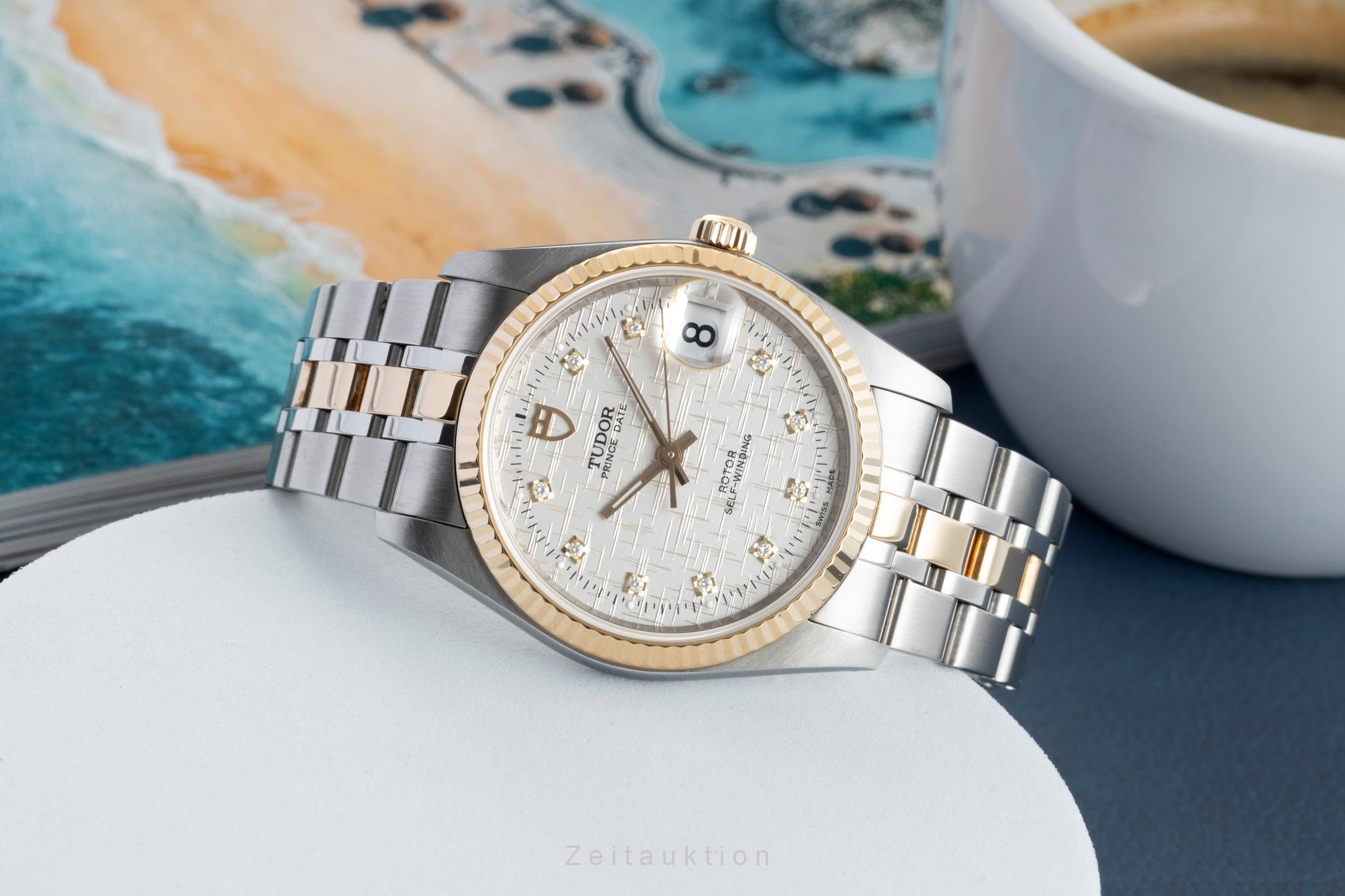 Tudor Prince Date steel / gold automatic men's watch 74033  [2601564]