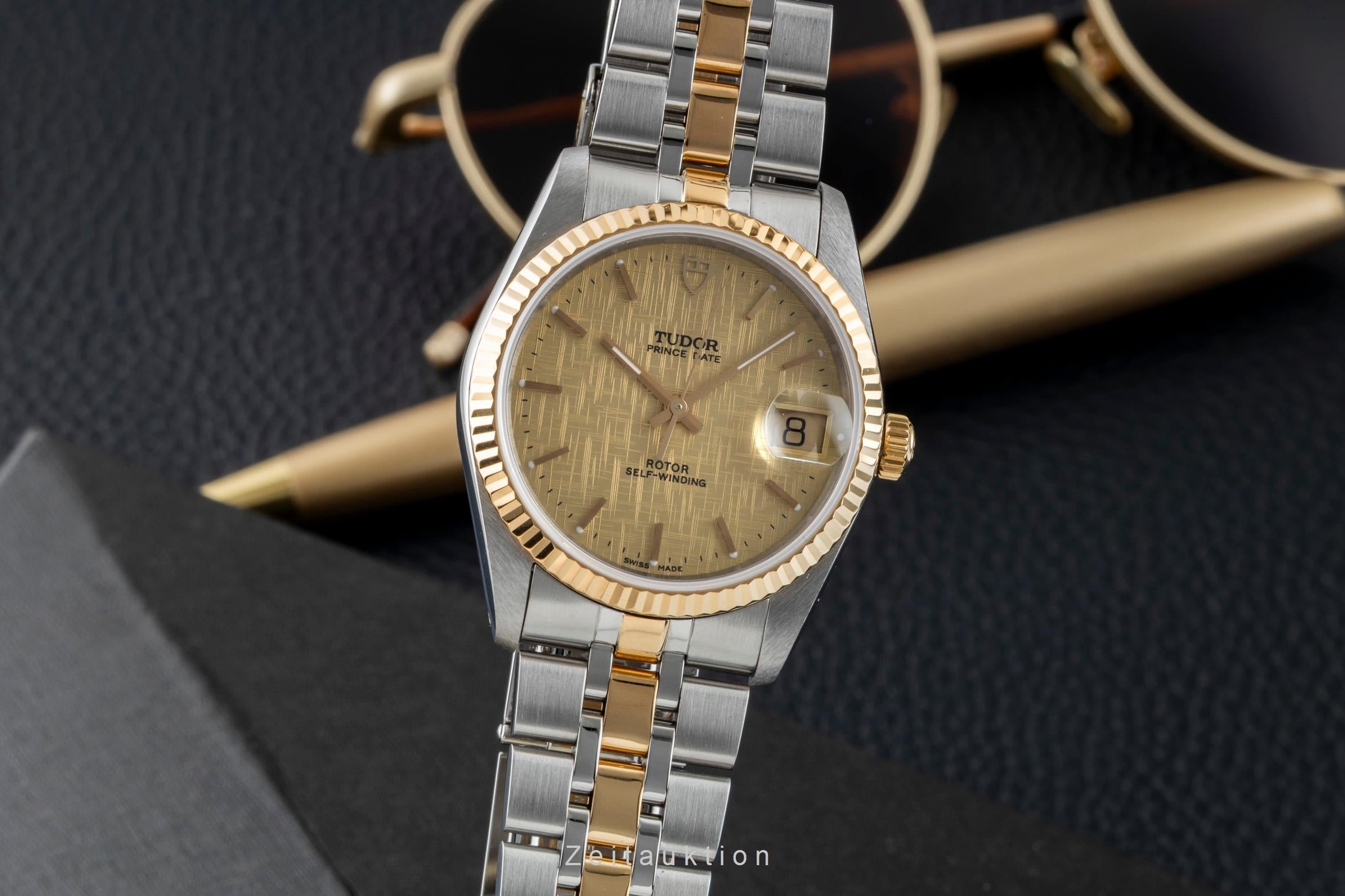 Tudor Prince Date steel / gold automatic men's watch 74033  [2601568]