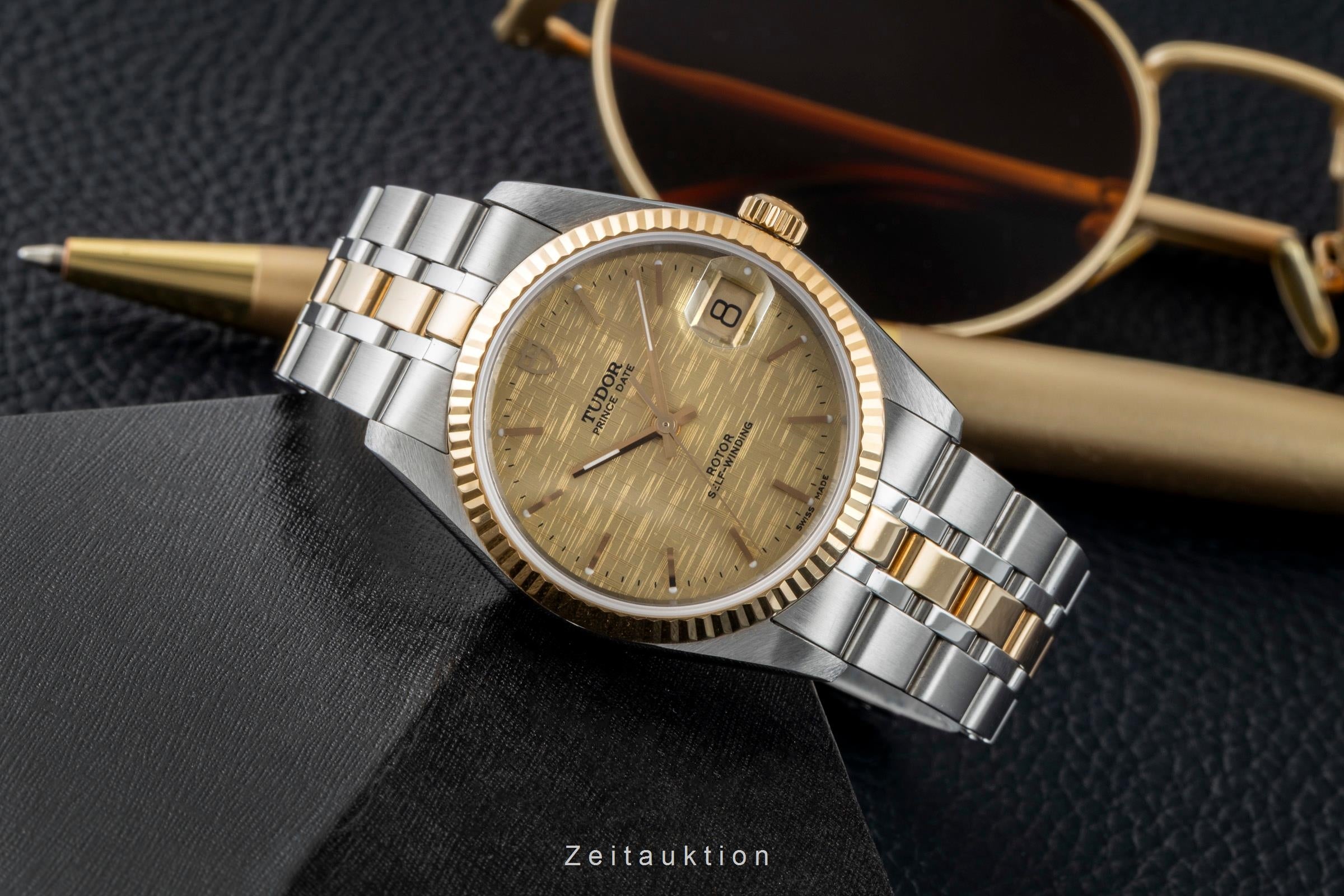 Tudor Prince Date acier / or  automatique montre pour hommes 74033  [2601568]
