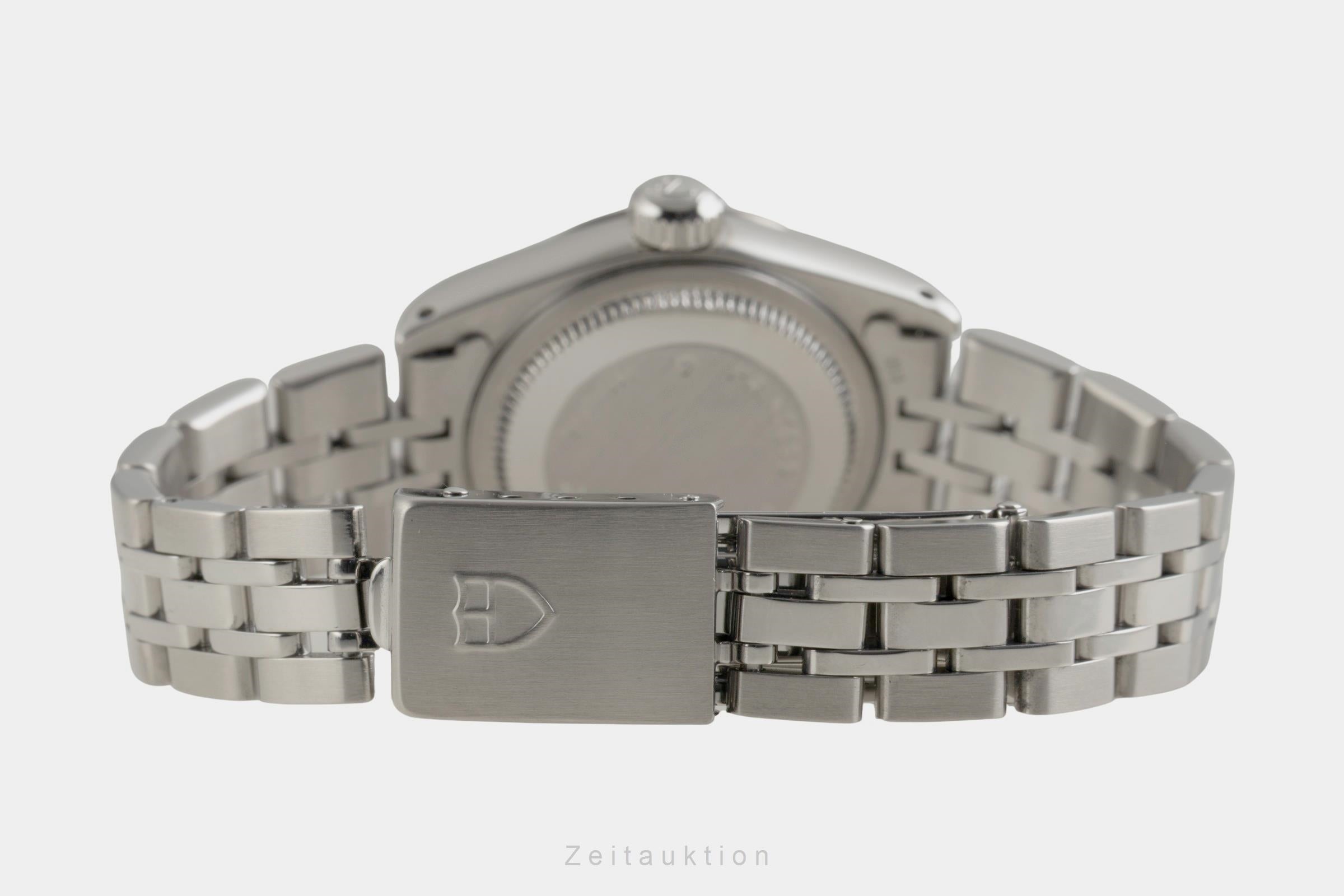 Tudor Princess Date Stahl / Weissgold Automatik Damenuhr Ref. 92414 Papiere 2005 [2601570]