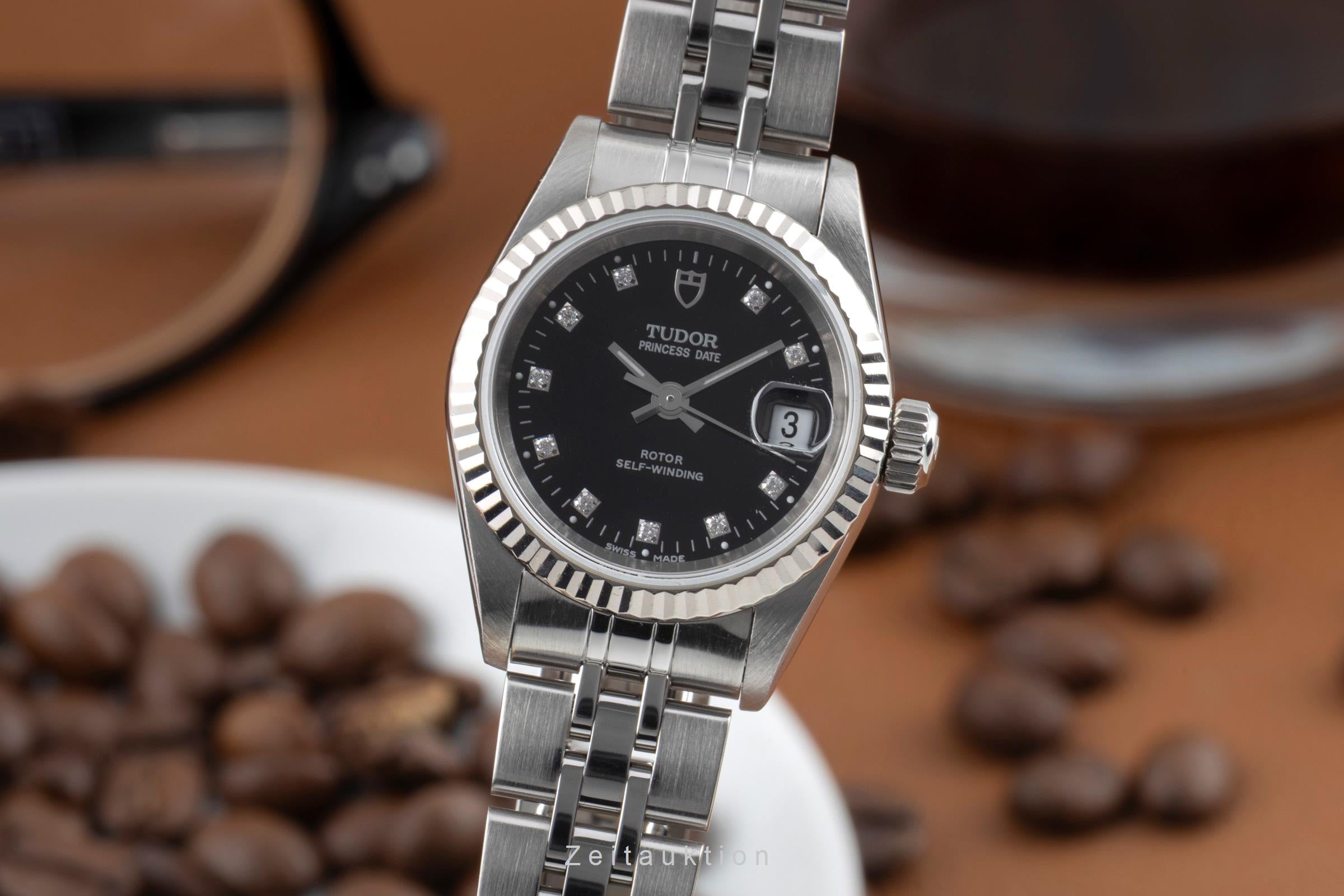 Tudor Princess Date acero / oro blanco automático reloj para damas  92414  [2601571]