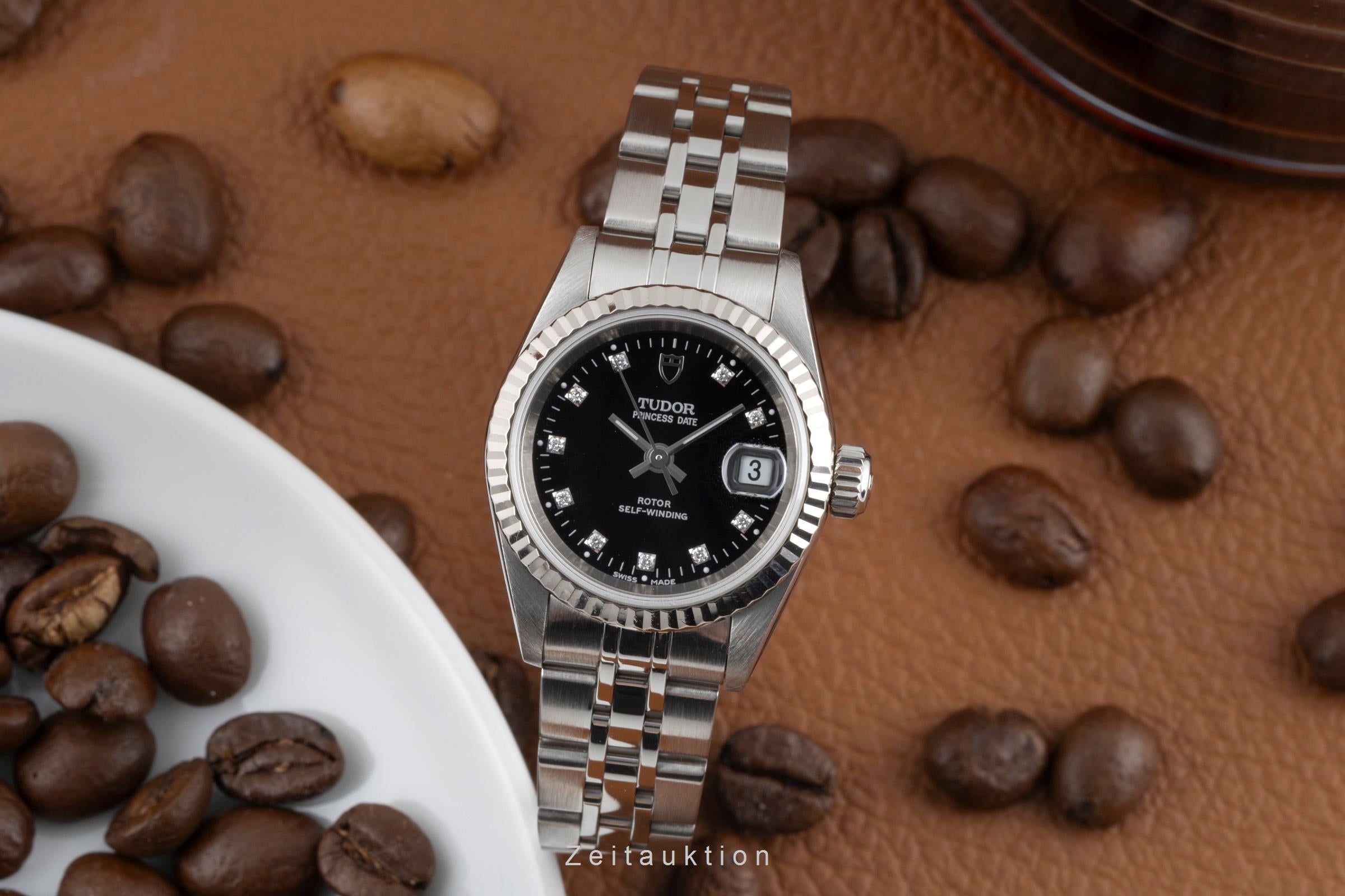 Tudor Princess Date steel / white gold automatic women's watch 92414  [2601571]