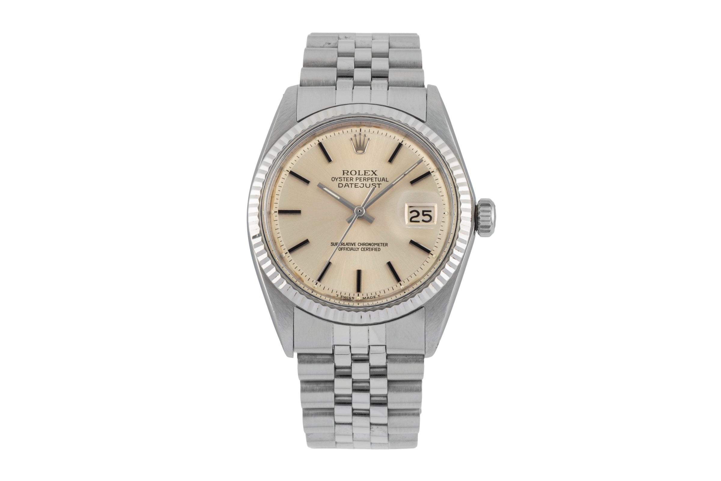 Rolex Datejust Stahl / Weissgold Automatik Herrenuhr Ref. 1601 Klassiker [2601574]
