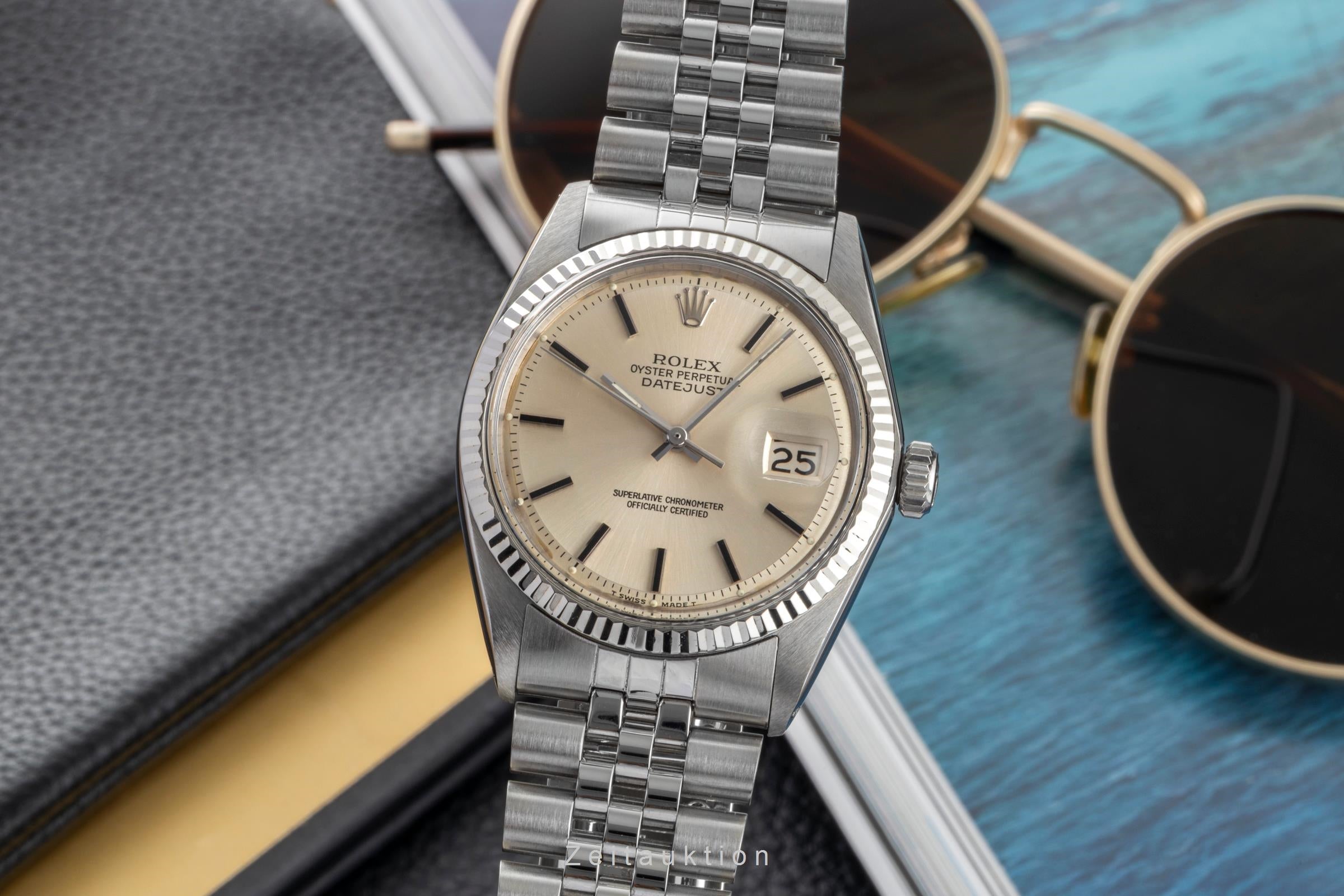 Rolex Datejust Stahl / Weissgold Automatik Herrenuhr Ref. 1601 Klassiker [2601574]