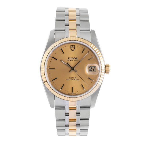 Tudor Prince Date acier / or  automatique montre pour hommes 74033  [2601575]