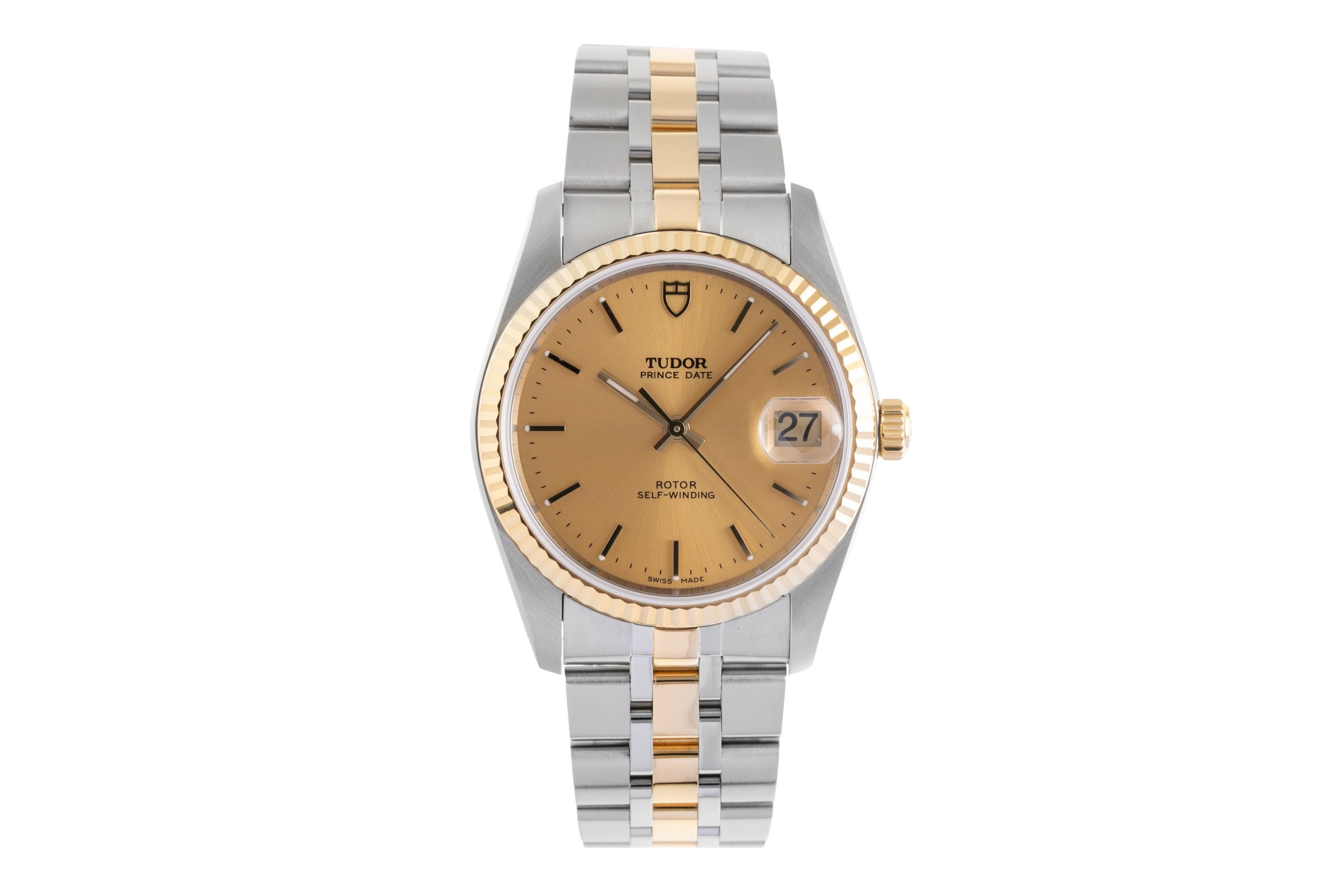 Tudor Prince Date steel / gold automatic men's watch 74033  [2601575]