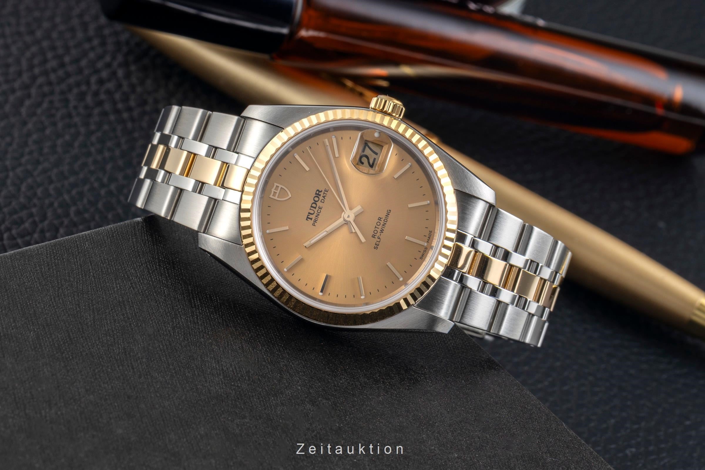 Tudor Prince Date acier / or  automatique montre pour hommes 74033  [2601575]
