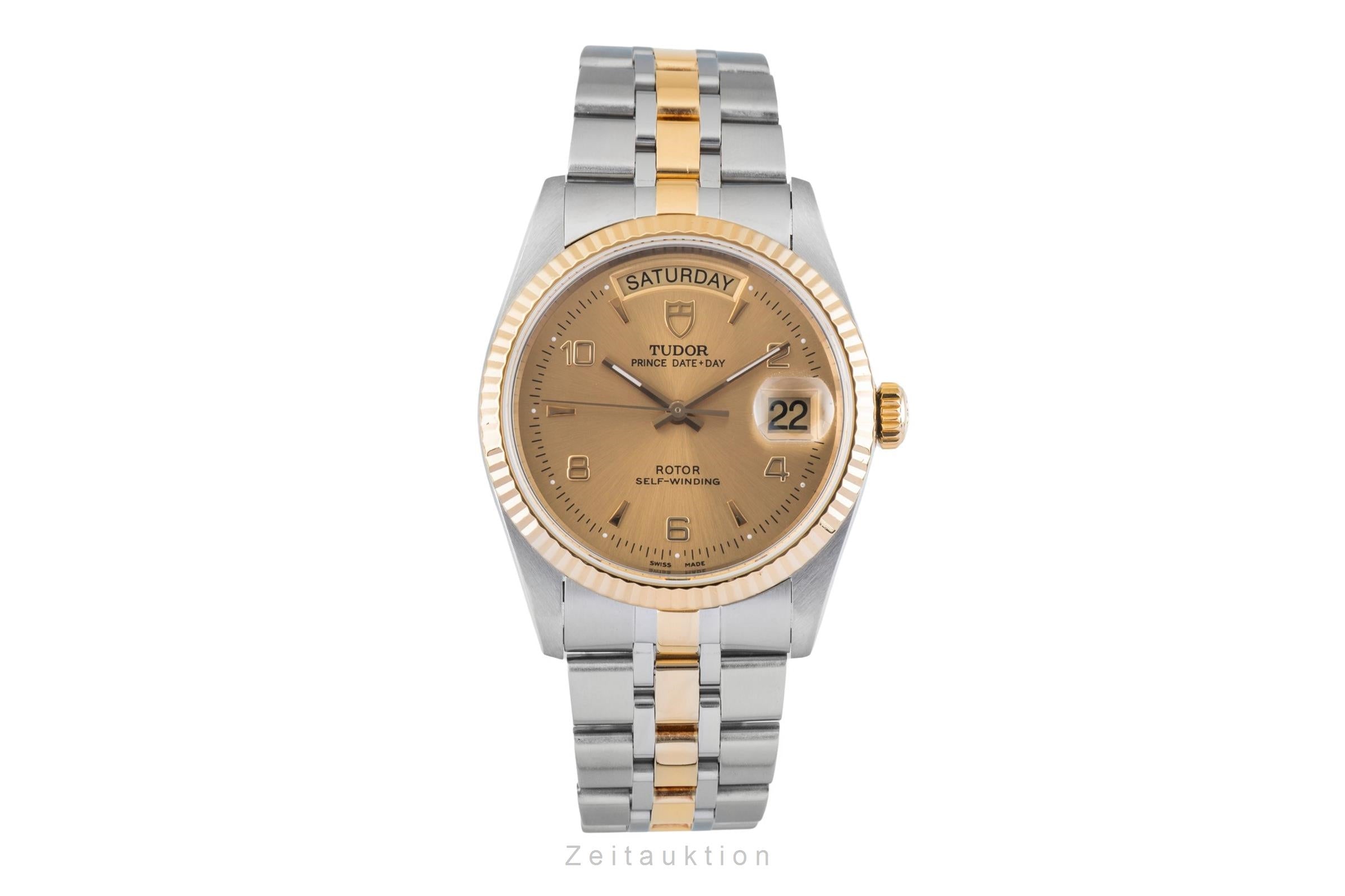 Tudor Date-Day steel / gold automatic men's watch 76213  [2601577]