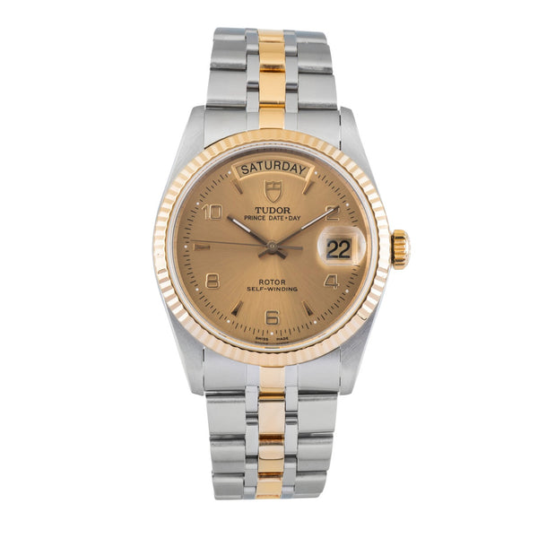 Tudor Date-Day steel / gold automatic men's watch 76213  [2601577]
