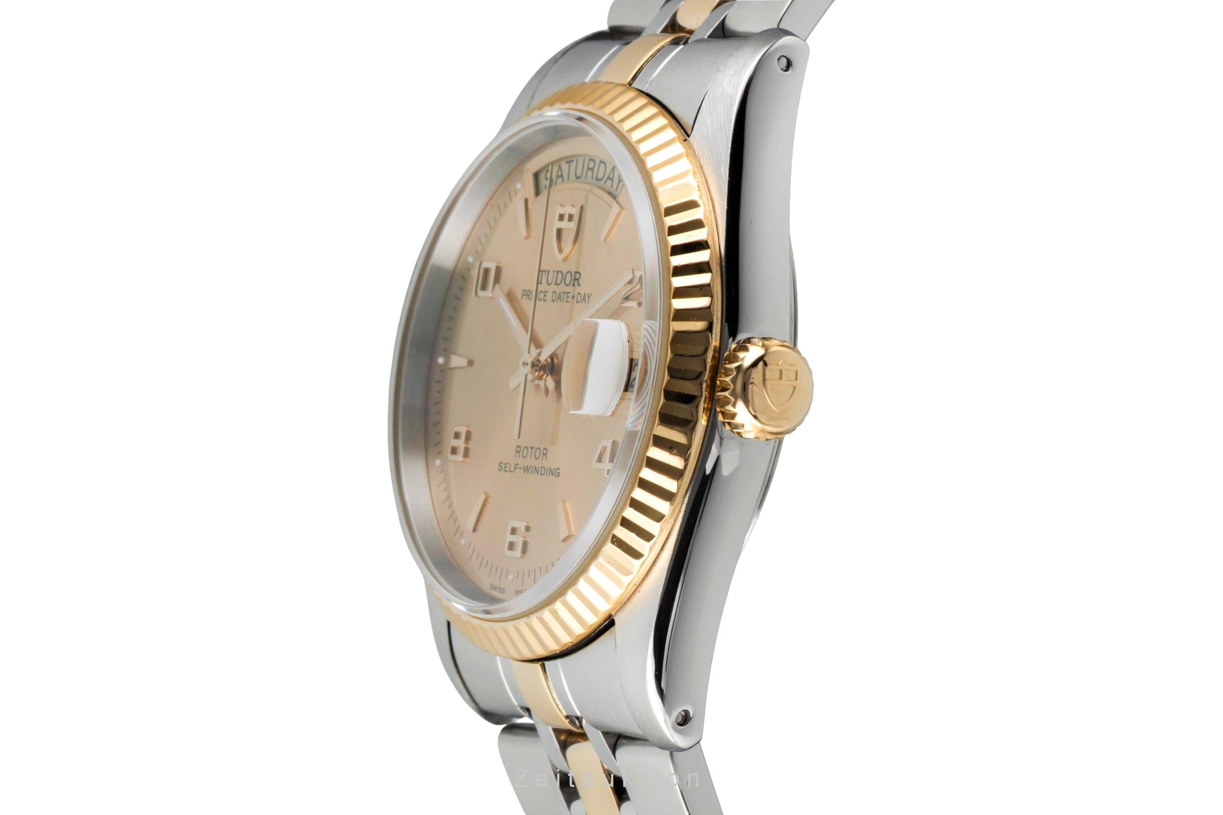 Tudor Date-Day steel / gold automatic men's watch 76213  [2601577]