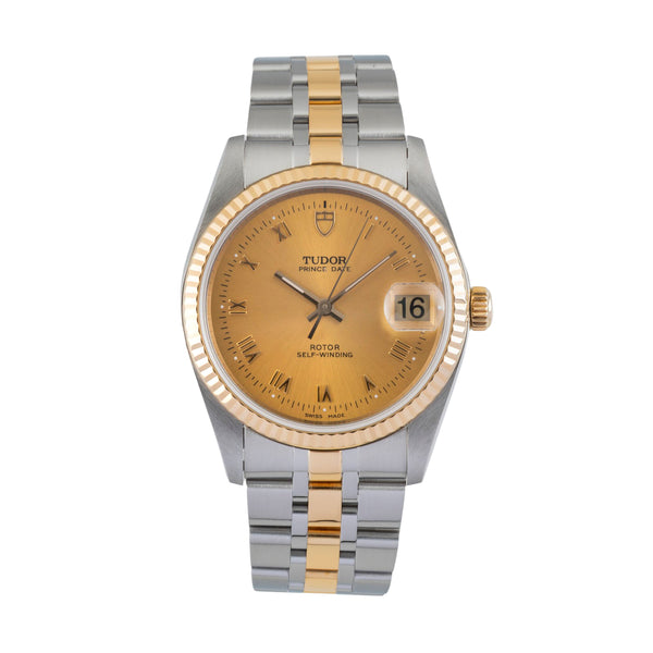 Tudor Prince Date acier / or  automatique montre pour hommes 74033  [2601580]