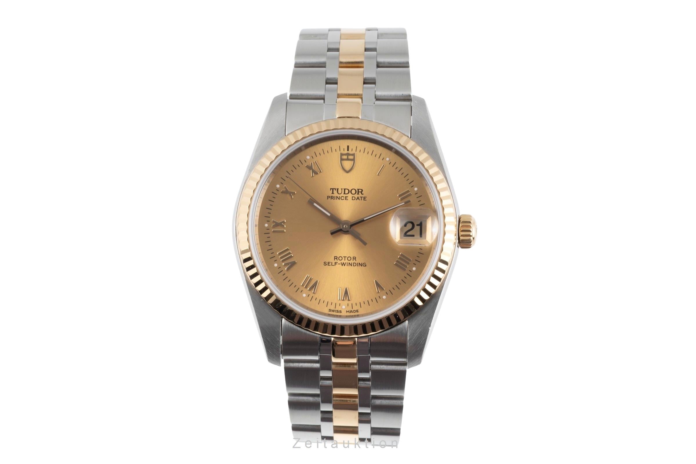 Tudor Prince Date Stahl / Gold Automatik Ref. 74033 Karte 2016 [2601582]