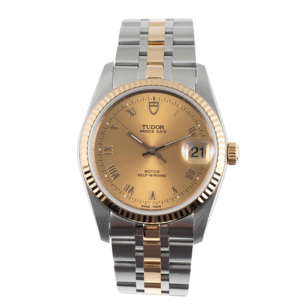 Tudor Prince Date Stahl / Gold Automatik Ref. 74033 Karte 2016 [2601582]
