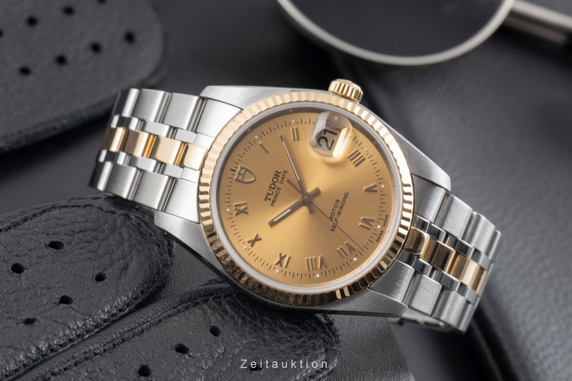 Tudor Prince Date Stahl / Gold Automatik Ref. 74033 Karte 2016 [2601582]