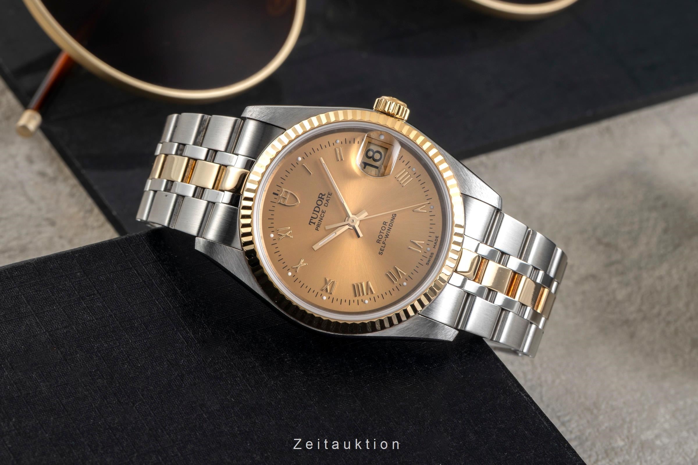 Tudor Prince Date steel / gold automatic men's watch 74033  [2601583]