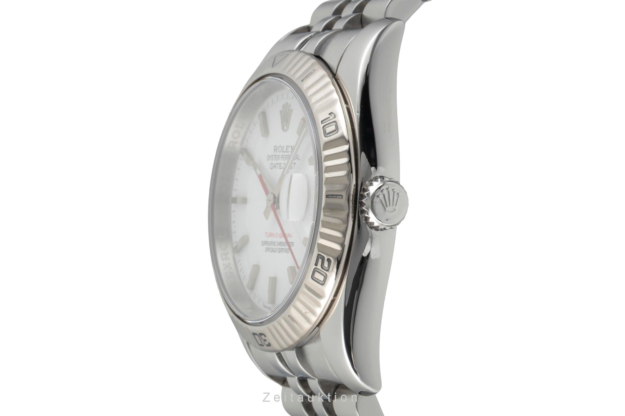 Rolex Datejust Turn-O-Graph steel / white gold automatic men's watch 116264  [2601585]