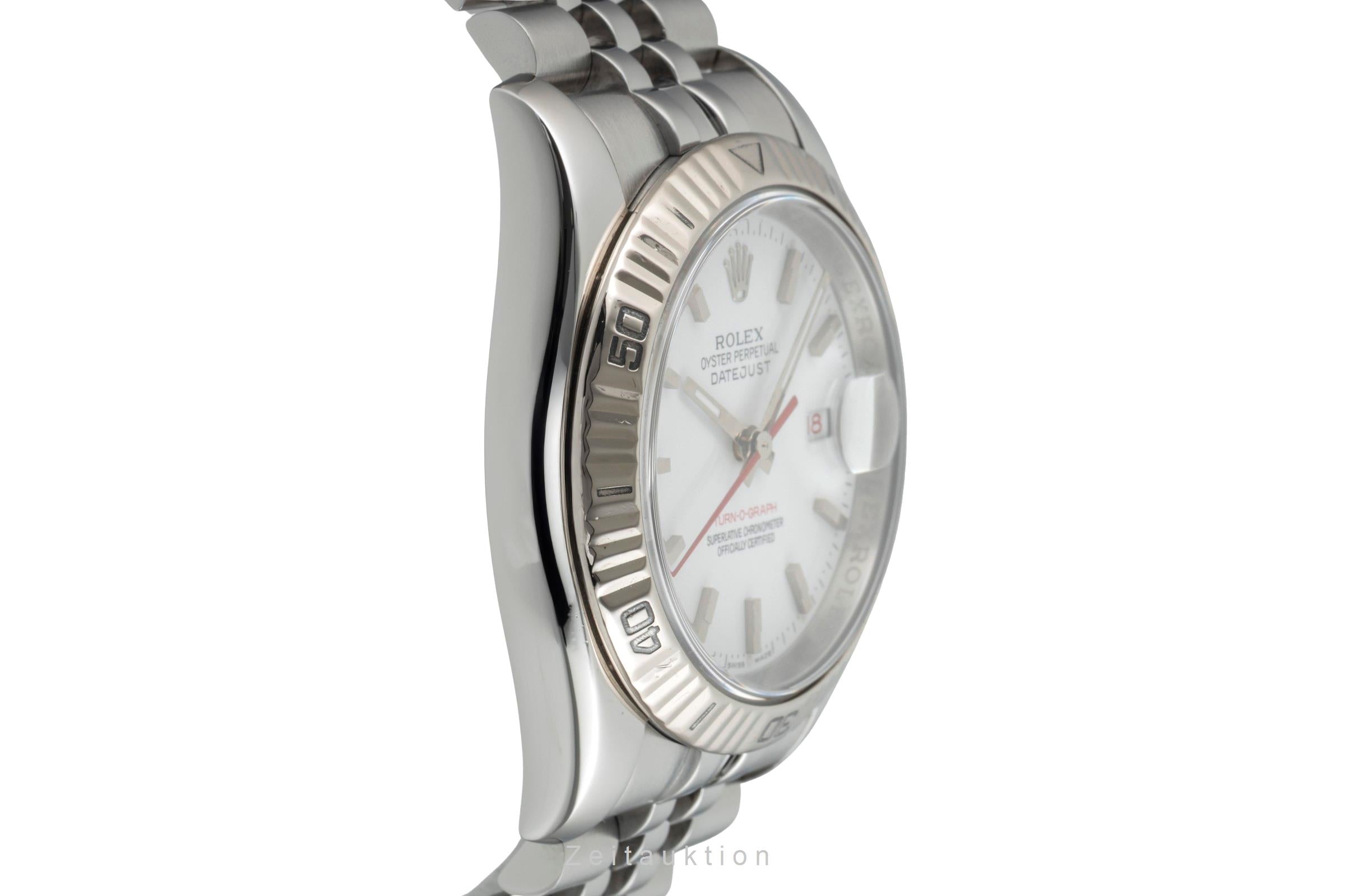 Rolex Datejust Turn-O-Graph steel / white gold automatic men's watch 116264  [2601585]