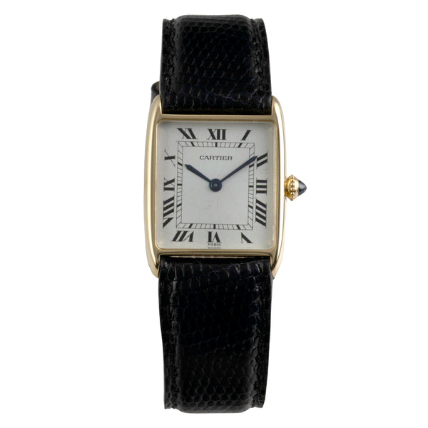 Cartier Tank 18 ct gold manual winding unisex 96041 Vintage  [2601586]