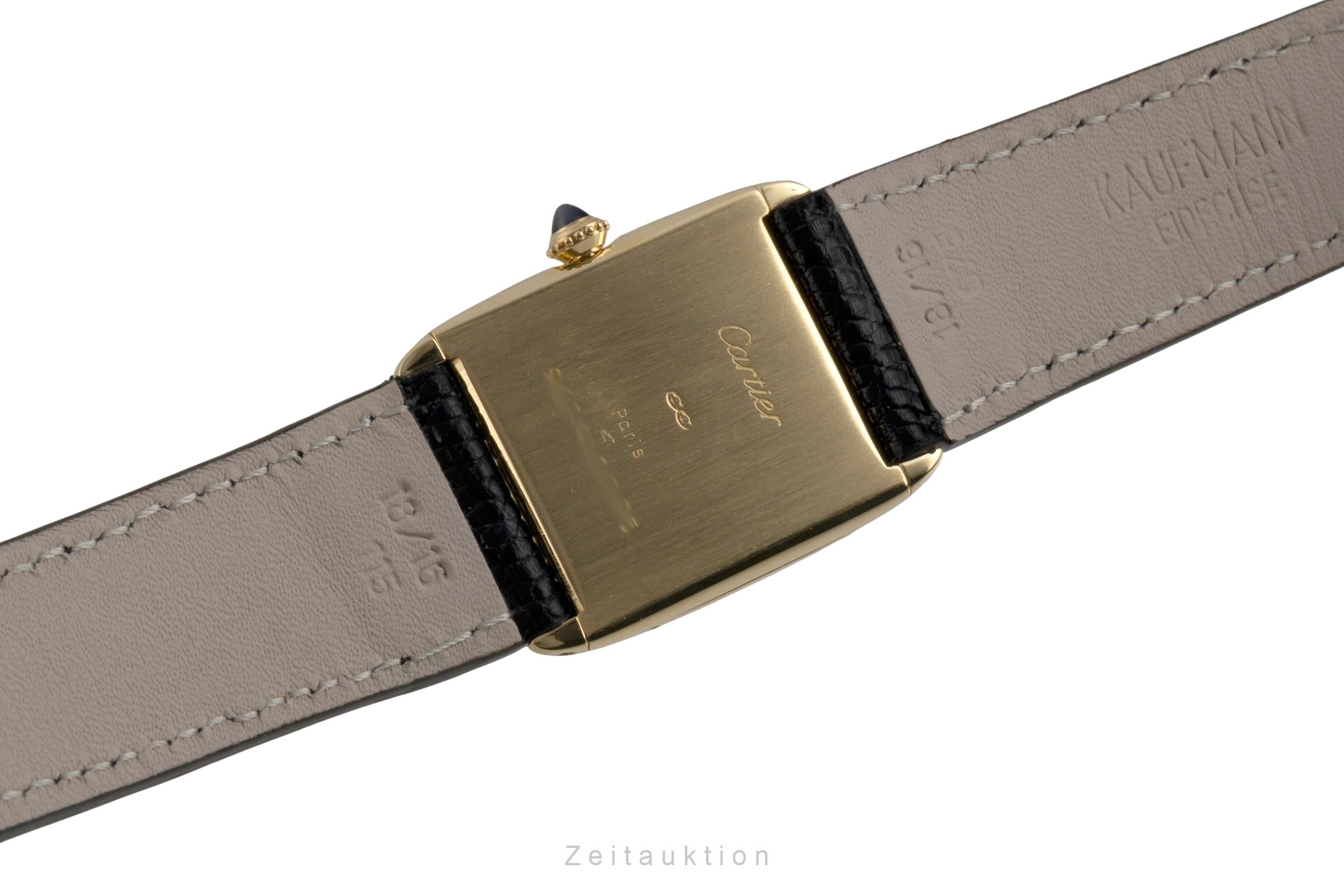 Cartier Tank 18 ct gold manual winding unisex 96041 Vintage  [2601586]