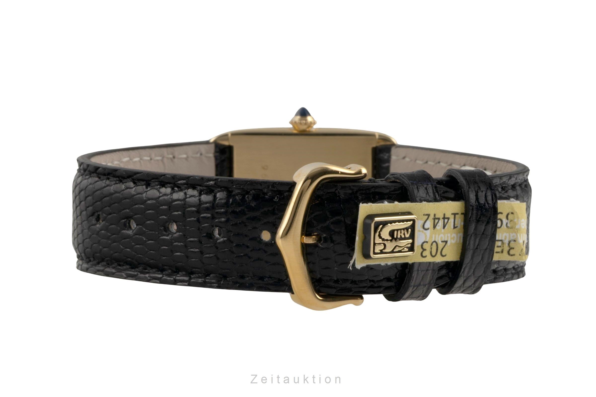 Cartier Tank 18 ct gold manual winding unisex 96041 Vintage  [2601586]