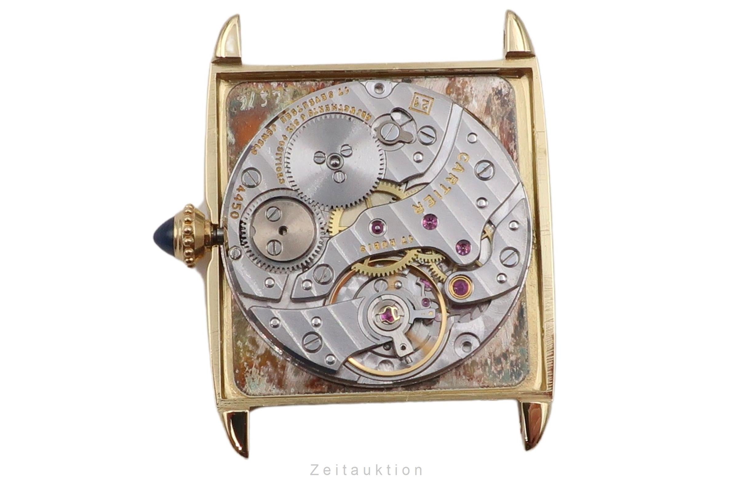 Cartier Tank 18 ct gold manual winding unisex 96041 Vintage  [2601586]