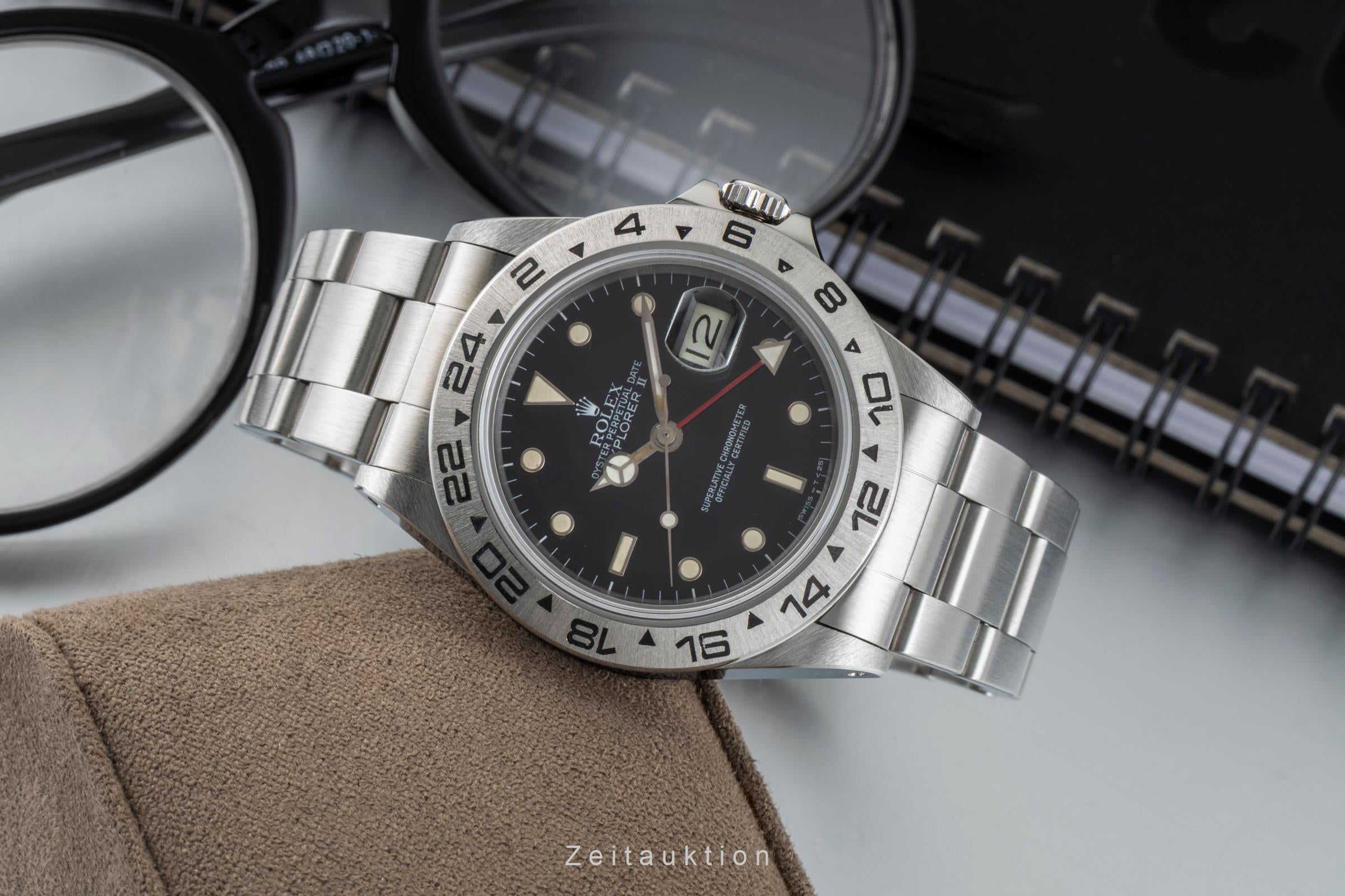 Rolex Explorer II acero automático reloj para caballeros 16550  [2601587]