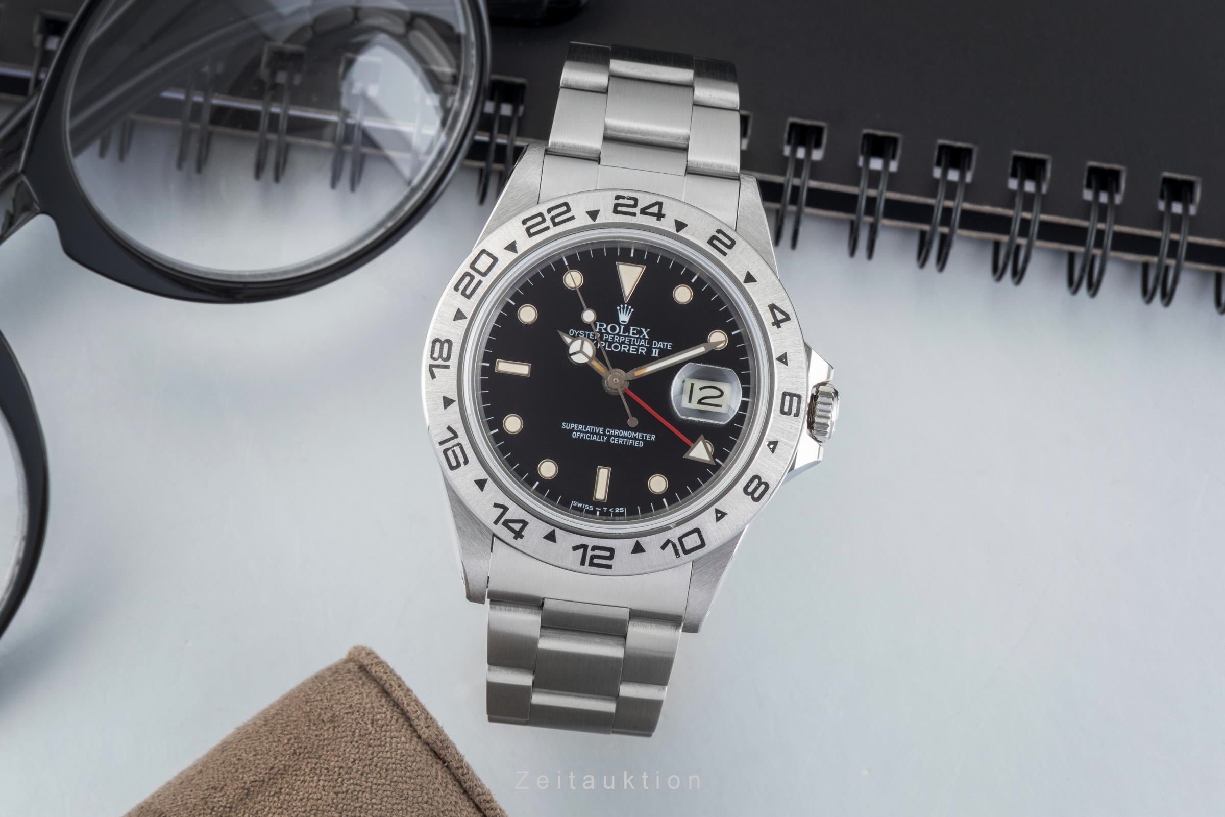Rolex Explorer II acero automático reloj para caballeros 16550  [2601587]