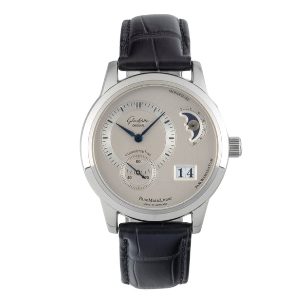 Glashütte PanoMaticLunar acier automatique montre pour hommes 90-02-02-02-04  [2601589]