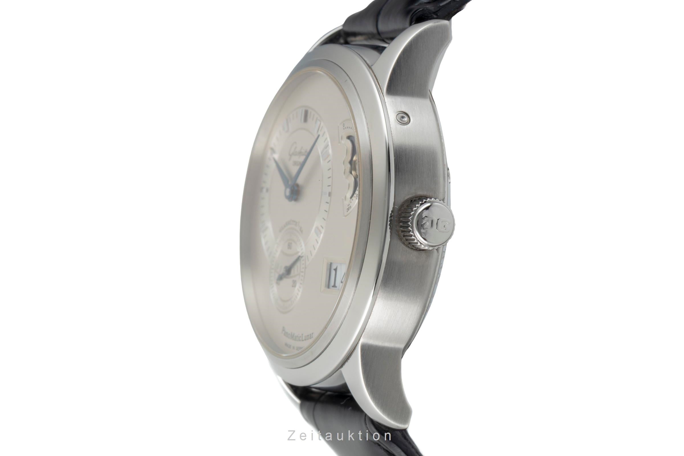 Glashütte PanoMaticLunar acier automatique montre pour hommes 90-02-02-02-04  [2601589]