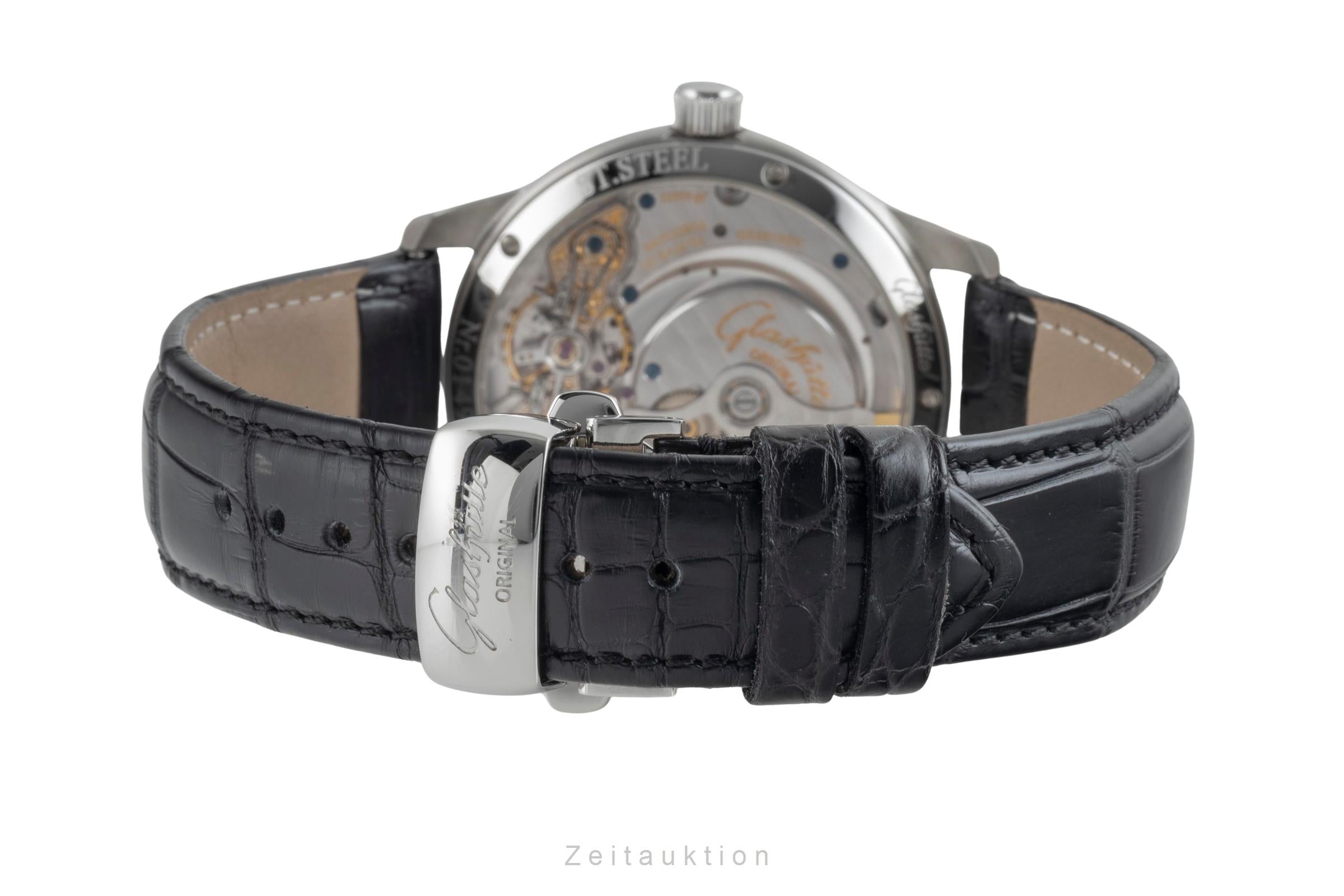 Glashütte PanoMaticLunar acier automatique montre pour hommes 90-02-02-02-04  [2601589]