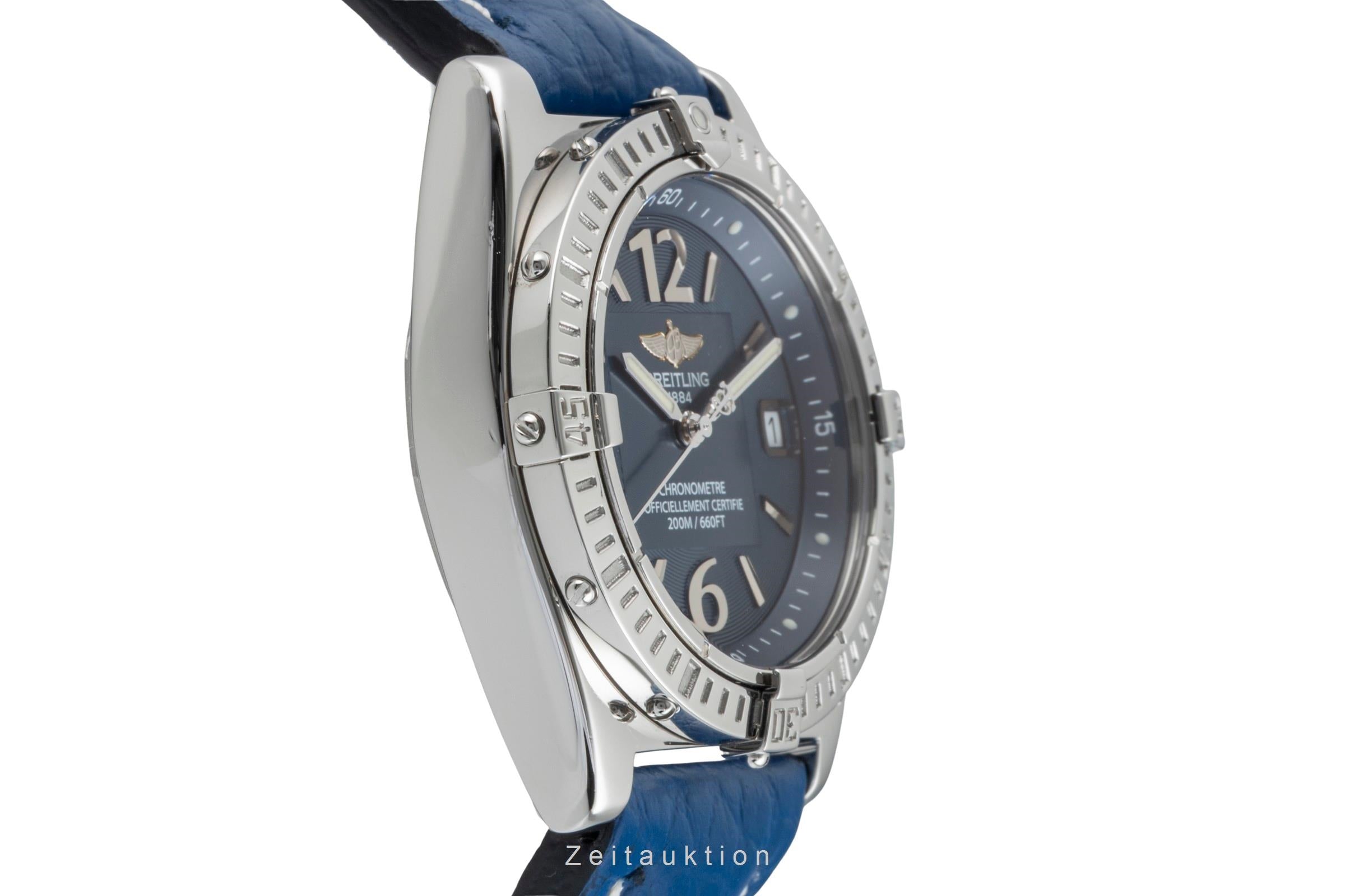 Breitling Callistino Stahl Quarz Herrenuhr Ref. A77346 Box & Papiere 2003 [2601594]