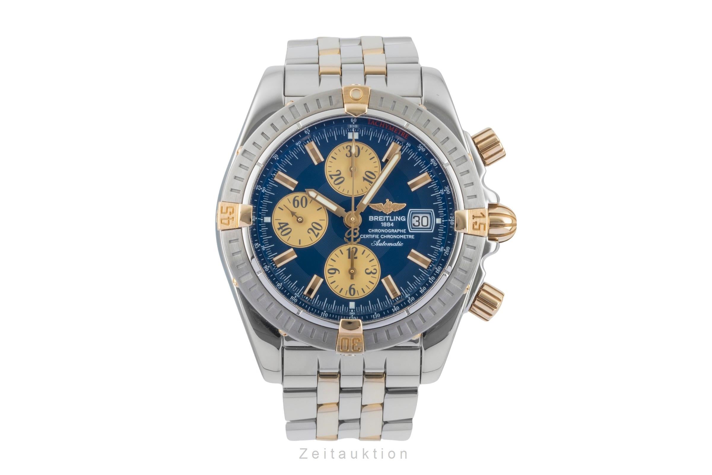 Breitling Chronomat Evolution Chronograph Stahl/Gold Automatik Ref B13356 Papers [2601596]